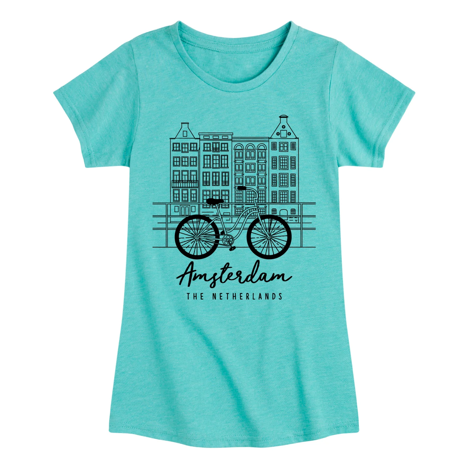 Instant Message - Amsterdam - Youth Girls Fitted Short Sleeve T-Shirt