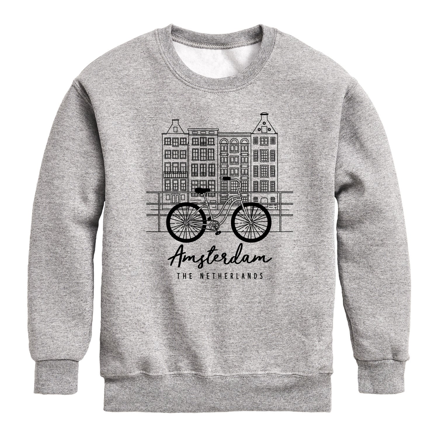 Instant Message - Amsterdam - Youth Boys Crew Fleece Sweatshirt - Image 2