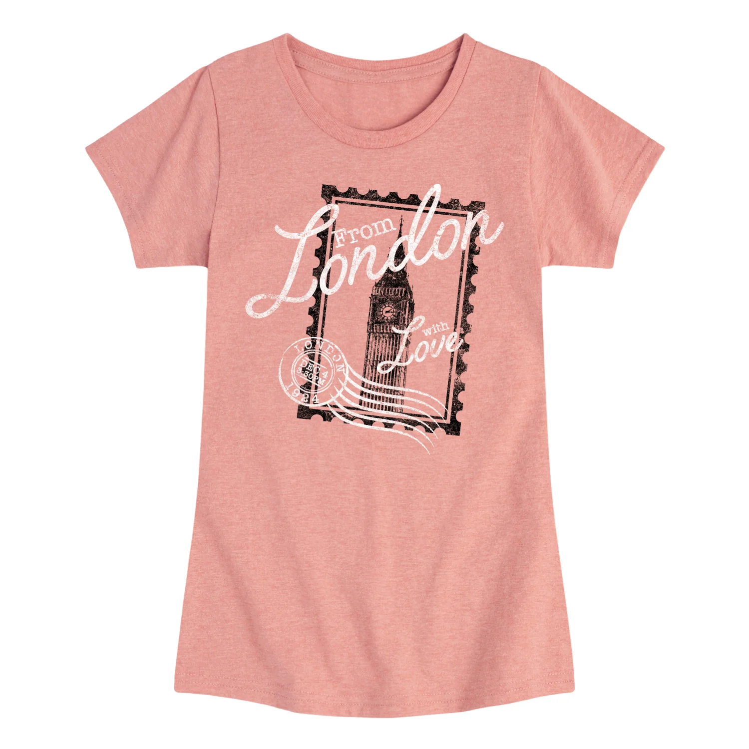 Instant Message - From London With Love - Youth Girls Fitted Short Sleeve T-Shirt - Image 2