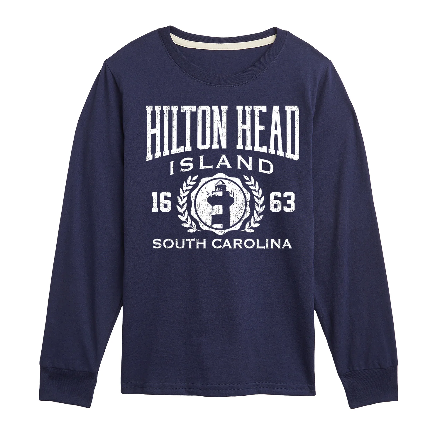 Instant Message - Hilton Head Island Collegiate - Youth Boys Long Sleeve Graphic T-Shirt