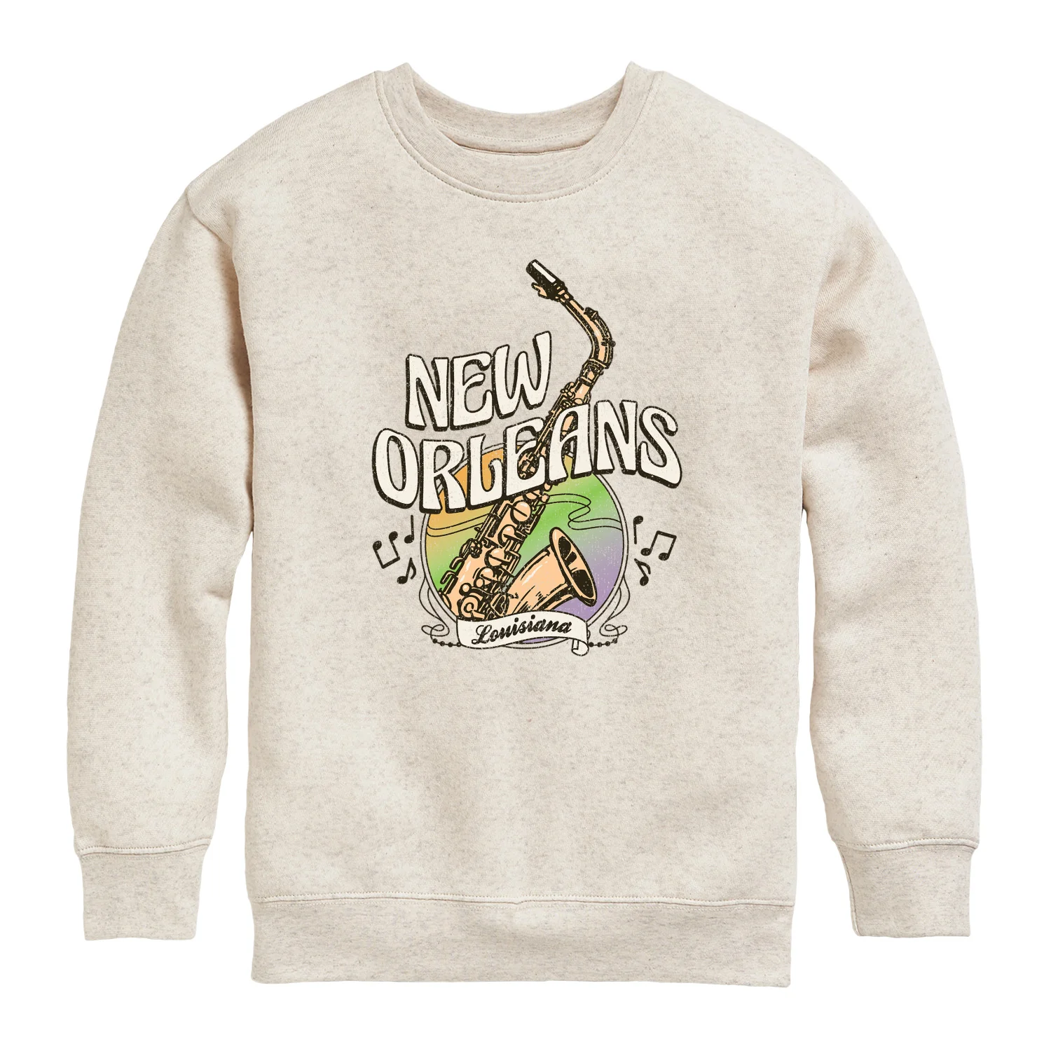 Instant Message - New Orleans - Youth Boys Crew Fleece Sweatshirt