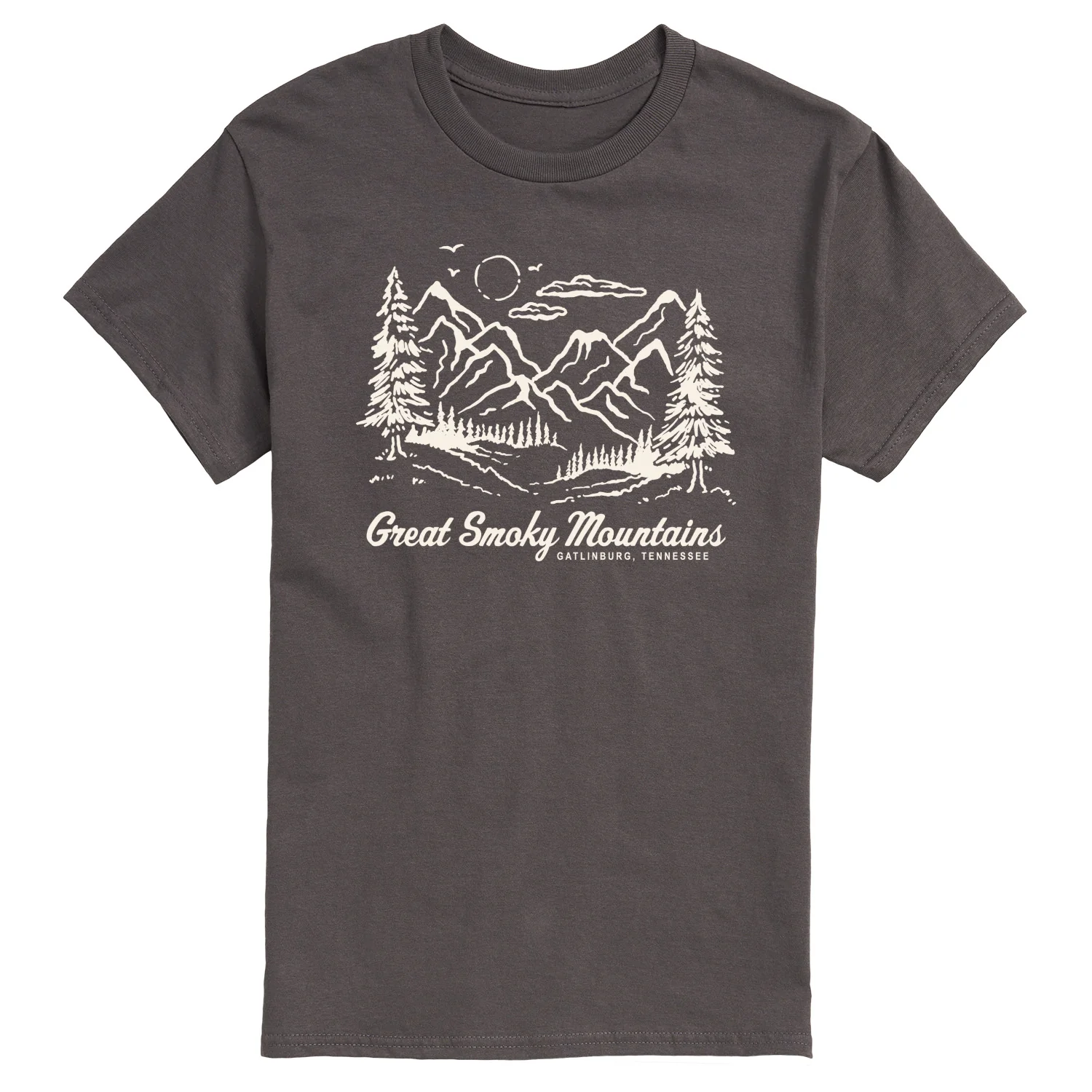 Instant Message - Smoky Mountains TN - Men's Short Sleeve Graphic T-Shirt - Image 3