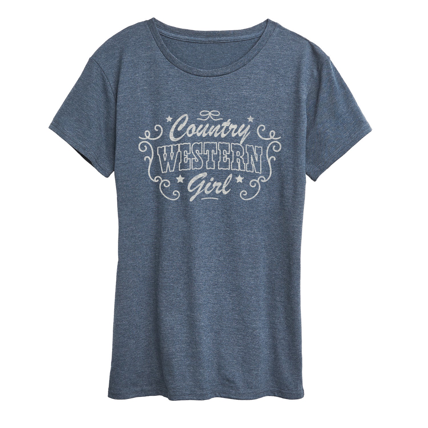 Instant Message - Country Western Girl - Women's Short Sleeve Graphic T-Shirt - Image 3