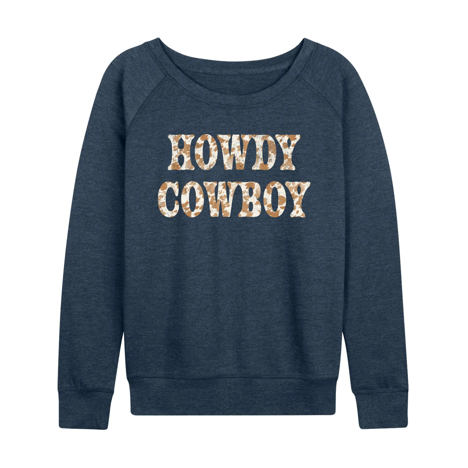 Instant Message - Howdy Cowboy - Women's French Terry Long Sleeve Pullover - Image 4