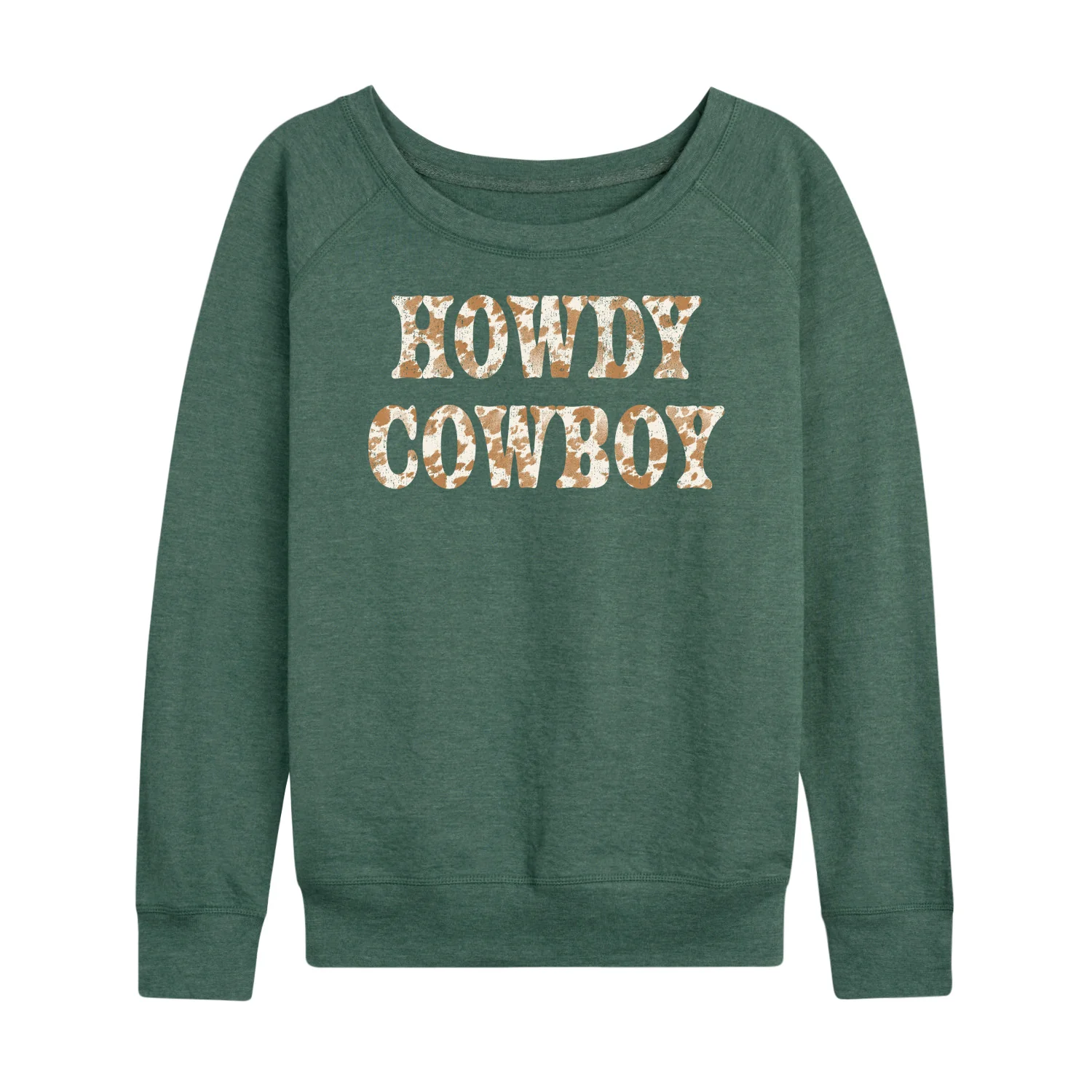 Instant Message - Howdy Cowboy - Women's French Terry Long Sleeve Pullover - Image 5