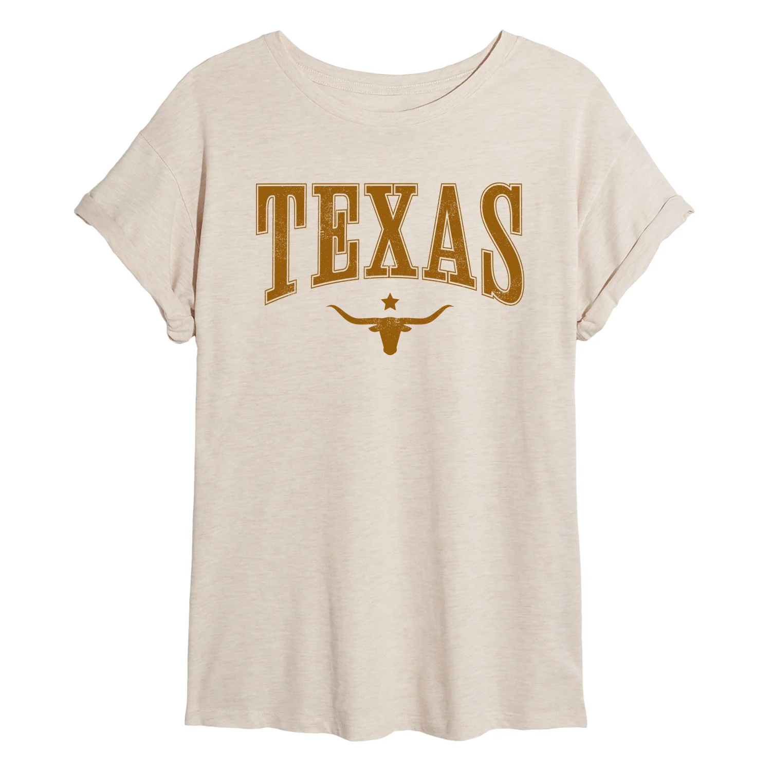 Instant Message - Texas Collegiate - Juniors Oversized Graphic T-Shirt - Image 2