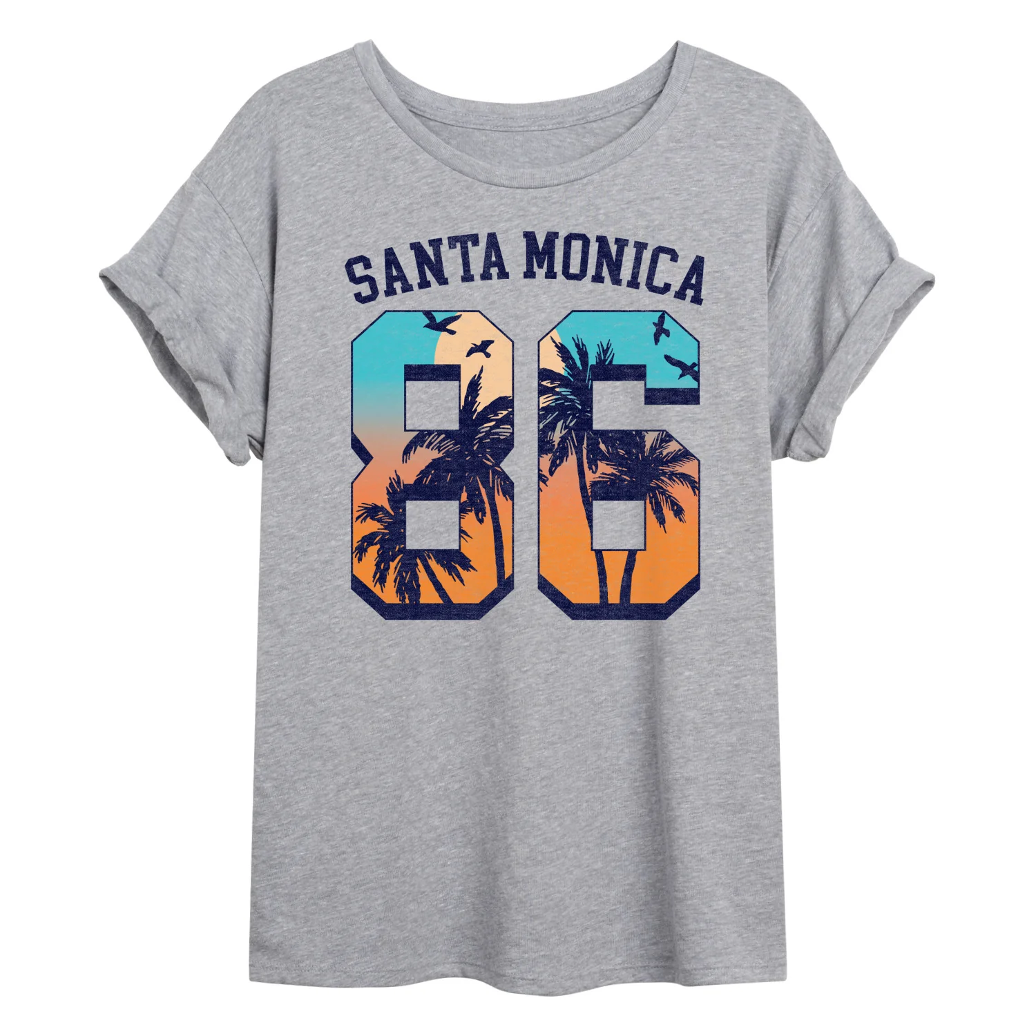 Instant Message - Santa Monica 86 - Juniors Oversized Graphic T-Shirt - Image 2