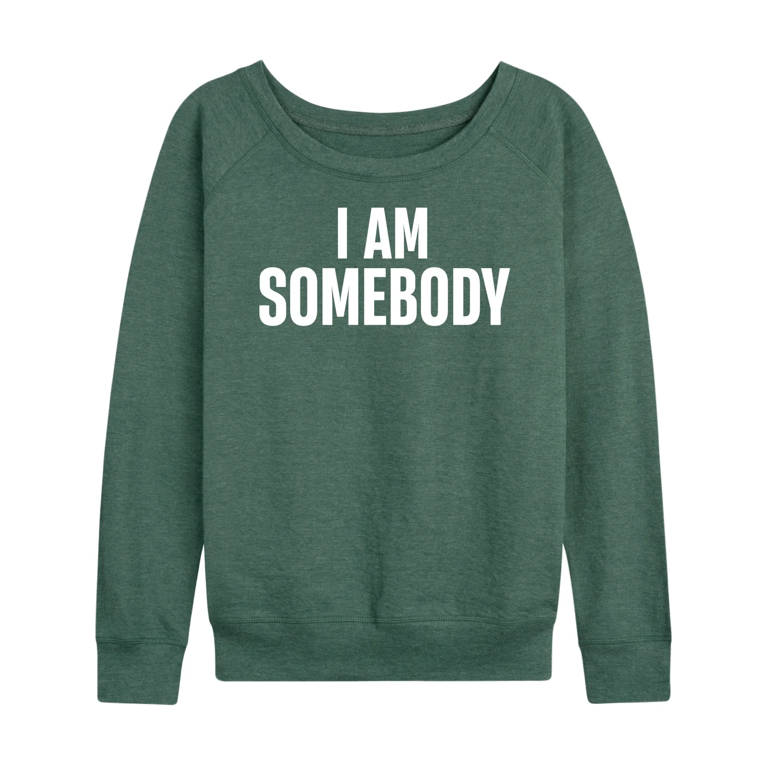 Instant Message - I Am Somebody - Women's French Terry Long Sleeve Pullover - Image 4