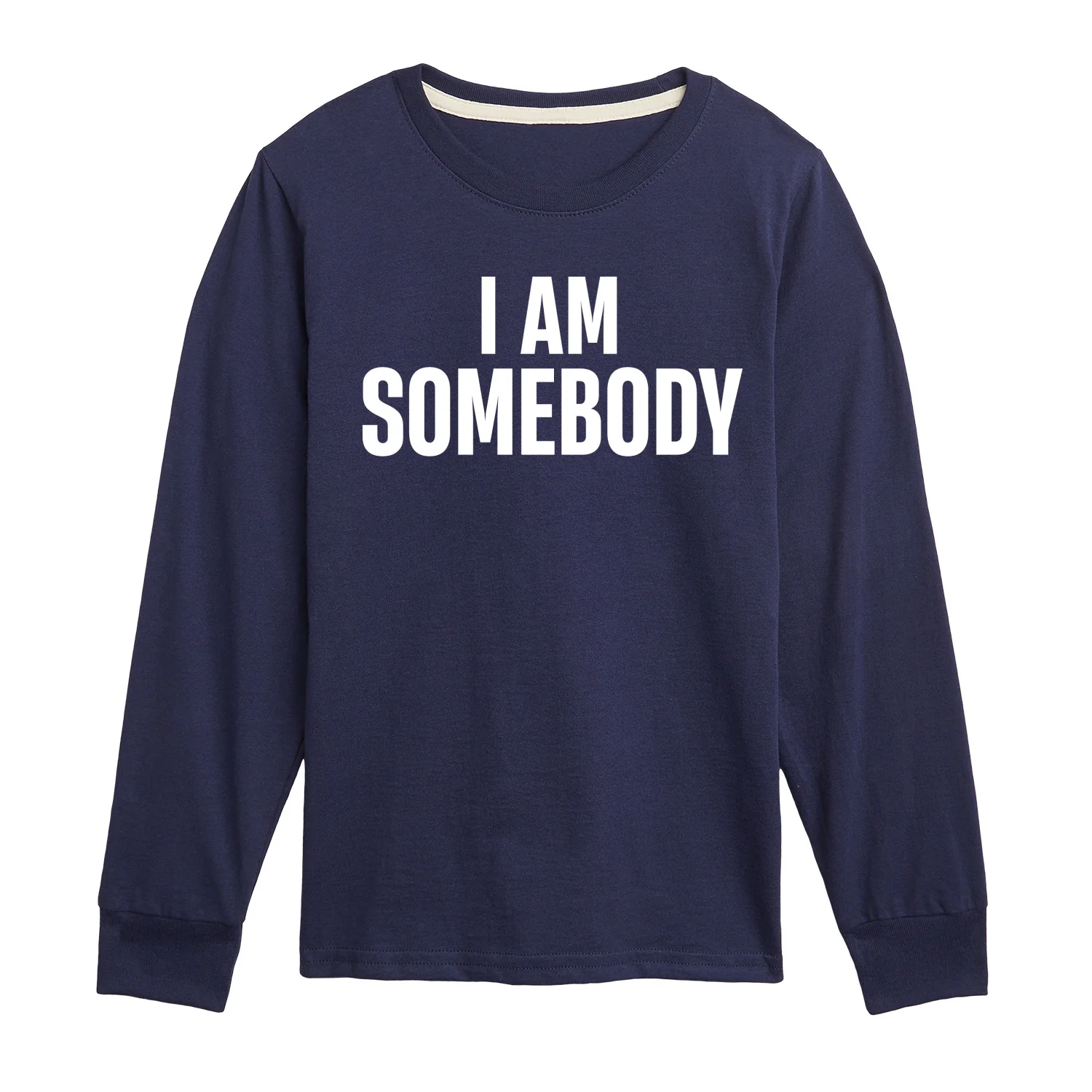 Instant Message - I Am Somebody - Youth Boys Long Sleeve Graphic T-Shirt - Image 2
