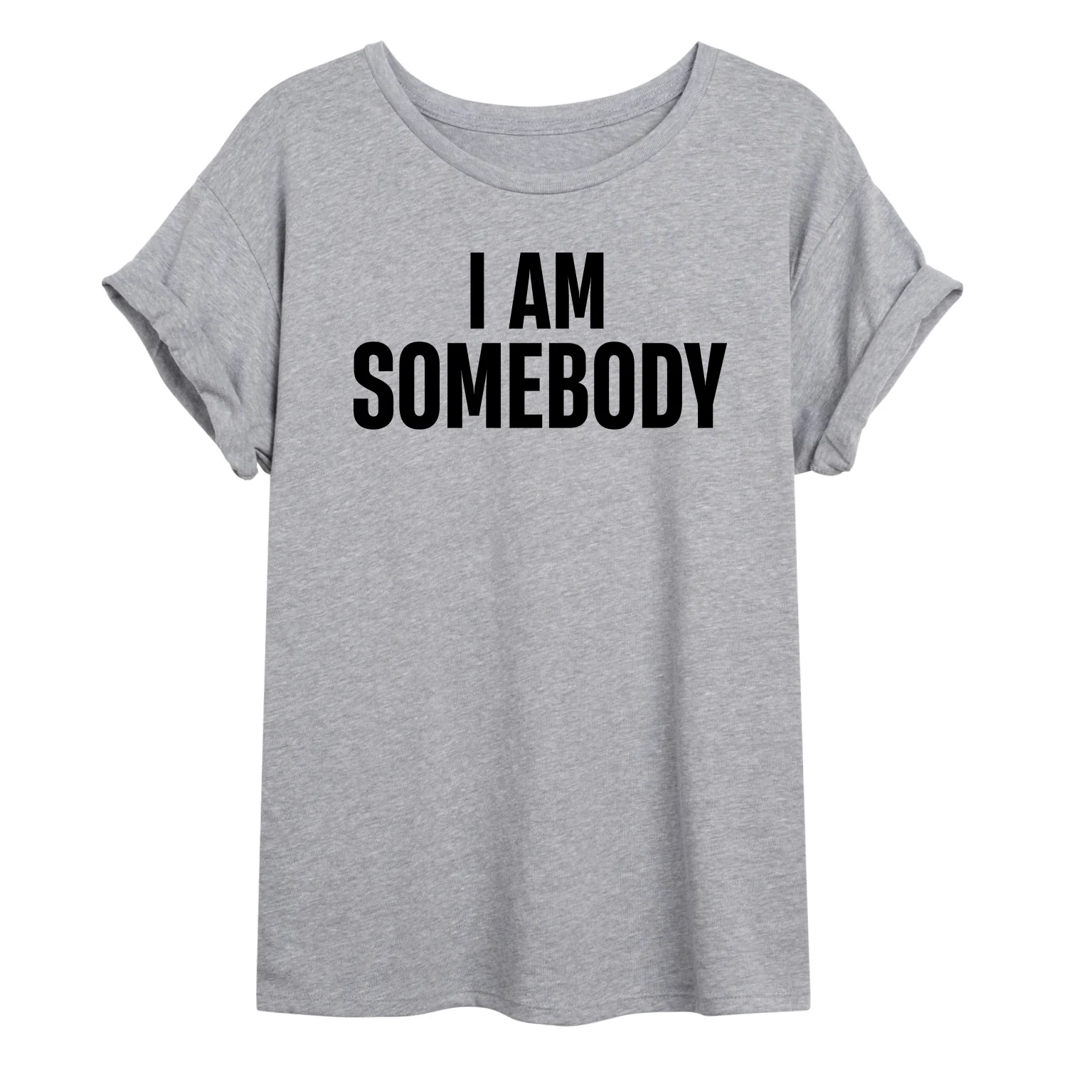 Instant Message - I Am Somebody - Juniors Oversized Graphic T-Shirt - Image 2