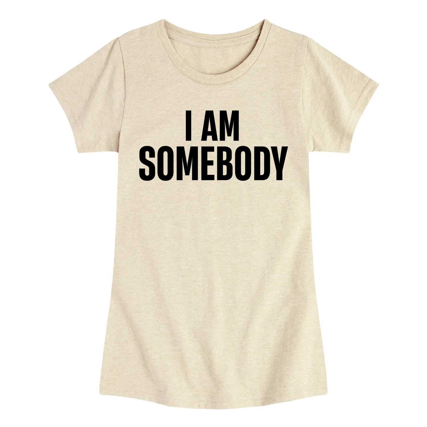 Instant Message - I Am Somebody - Youth Girls Fitted Short Sleeve T-Shirt