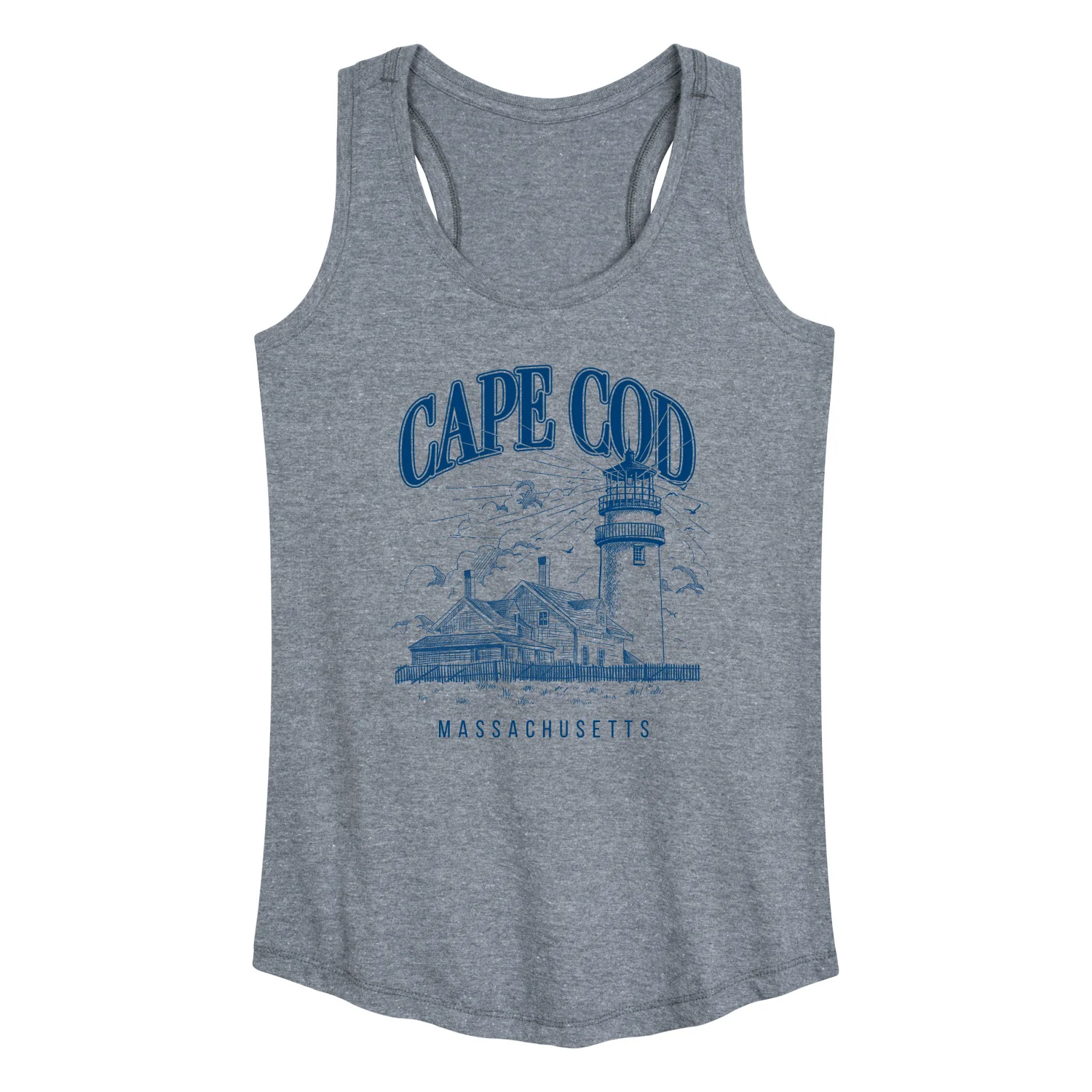 Instant Message - Cape Cod - Women's Racerback Graphic Tank - Image 2