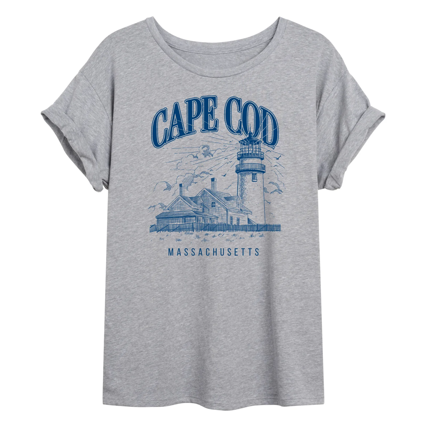 Instant Message - Cape Cod - Women's Oversized Graphic T-Shirt - Image 2