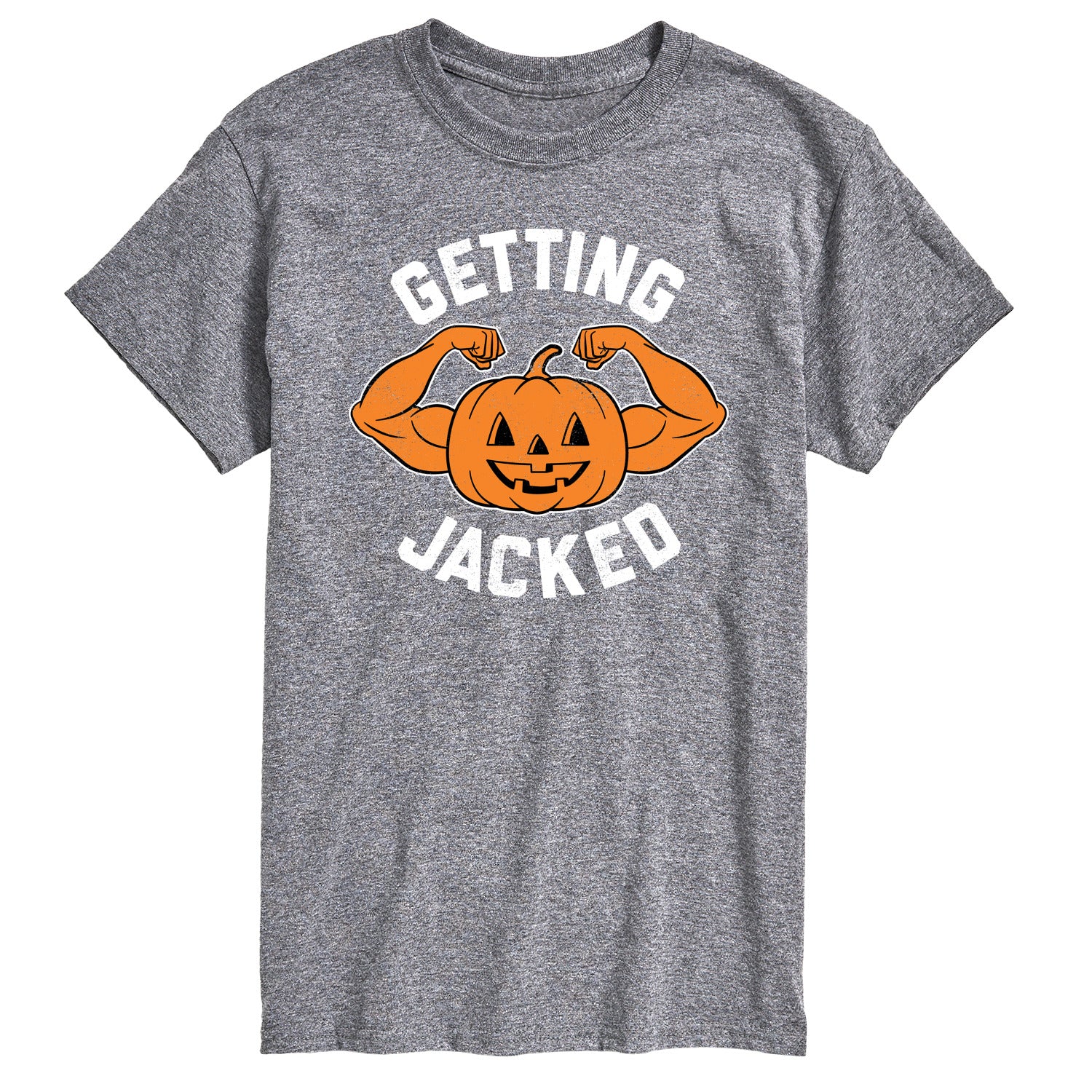 Instant Message - Getting Jacked Pumpkin - Men's Short Sleeve Graphic T-Shirt - Image 2