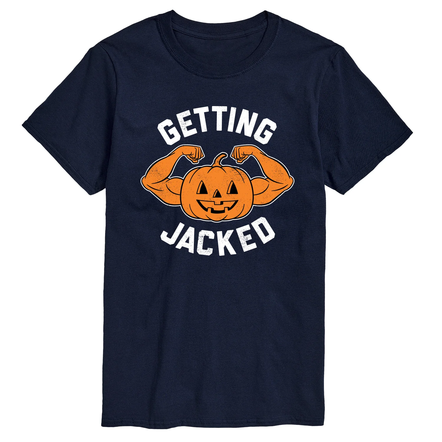 Instant Message - Getting Jacked Pumpkin - Men's Short Sleeve Graphic T-Shirt - Image 4