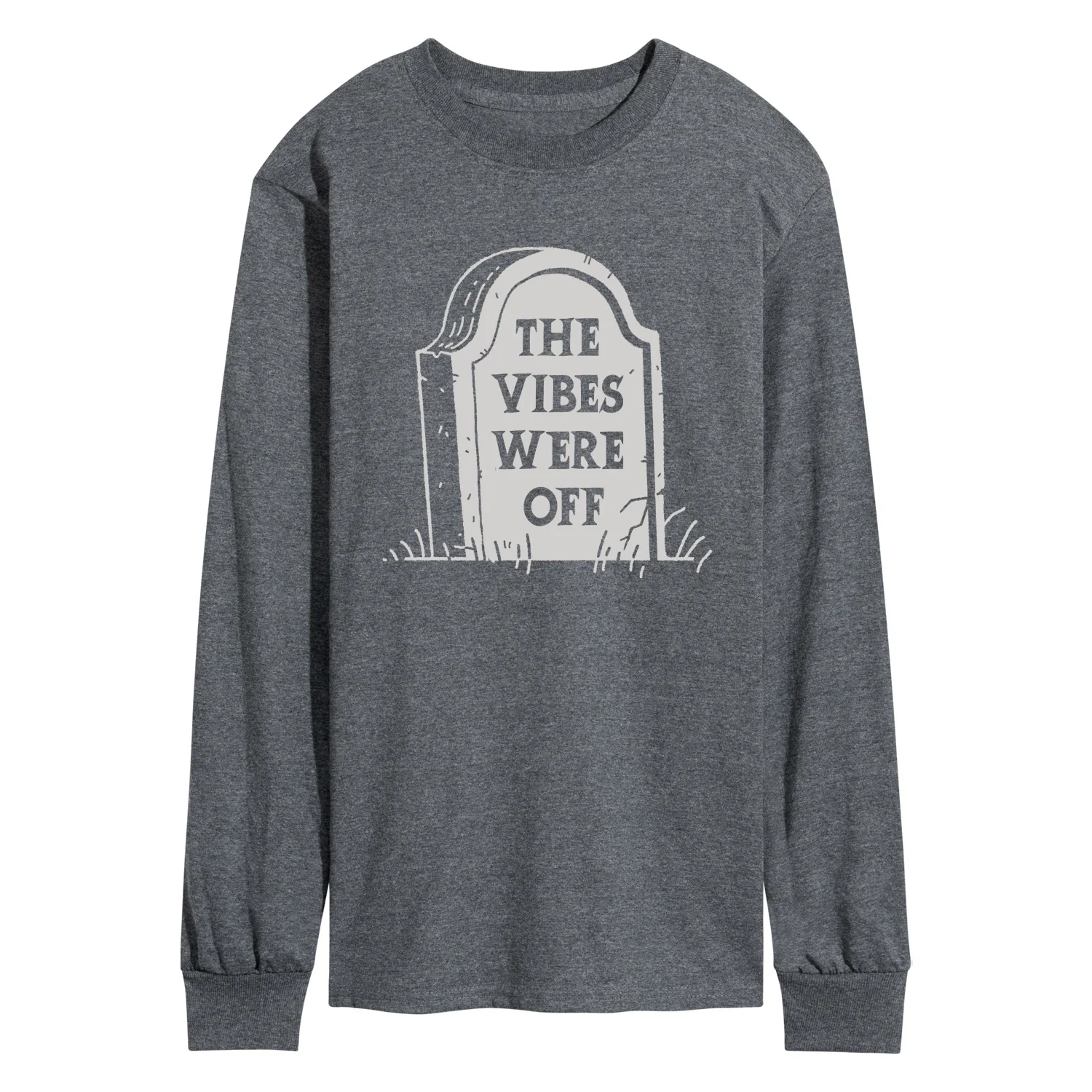Instant Message - Vibes Were Off - Men's Long Sleeve Graphic T-Shirt - Image 3