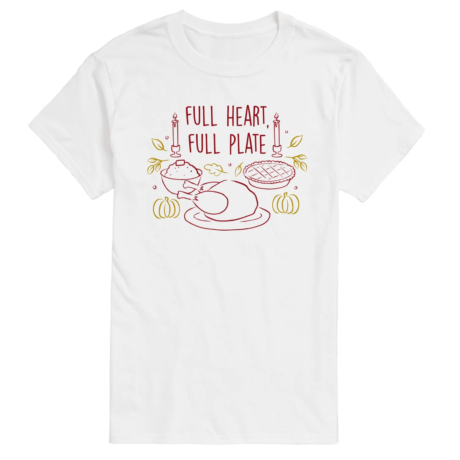 Instant Message - Full Heart Full Plate - Men's Short Sleeve Graphic T-shirt