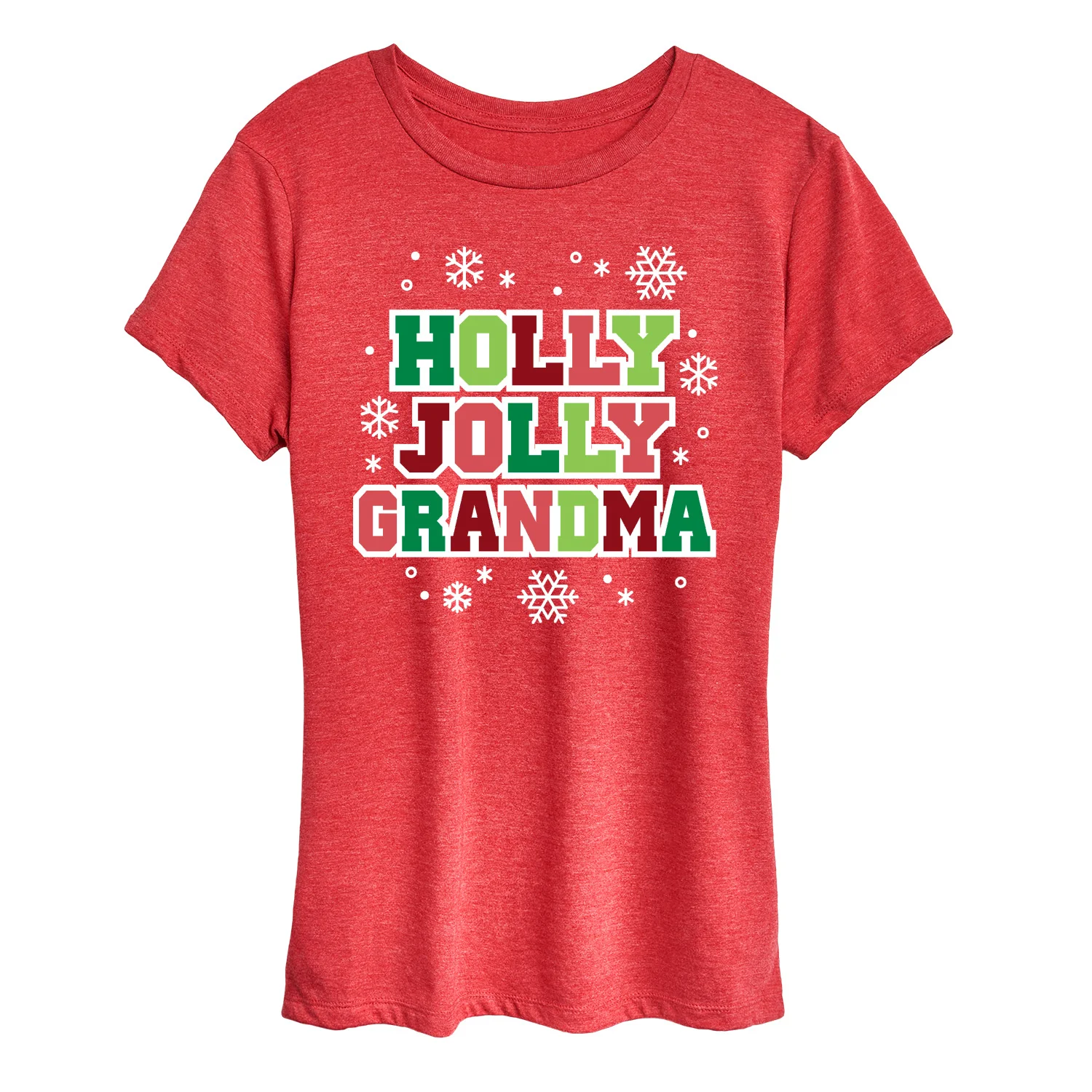 Instant Message - Holly Jolly Grandma - Women's Short Sleeve Graphic T-Shirt - Image 6