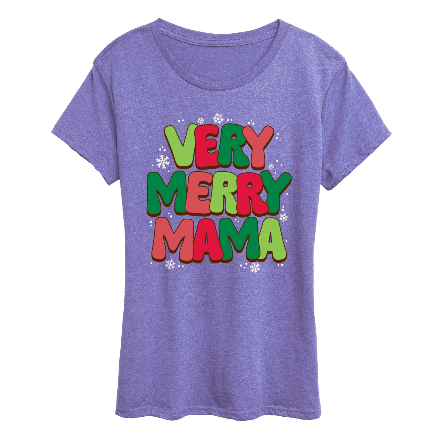 Instant Message - Very Merry Mama - Women's Short Sleeve Graphic T-Shirt - Image 7
