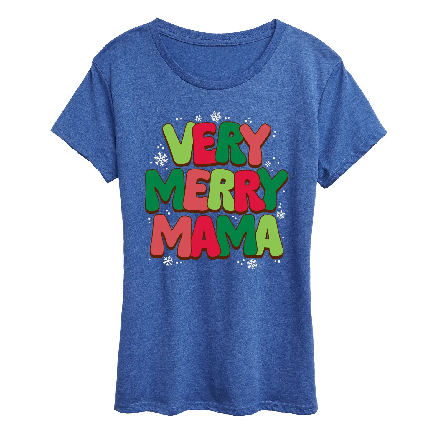 Instant Message - Very Merry Mama - Women's Short Sleeve Graphic T-Shirt - Image 9
