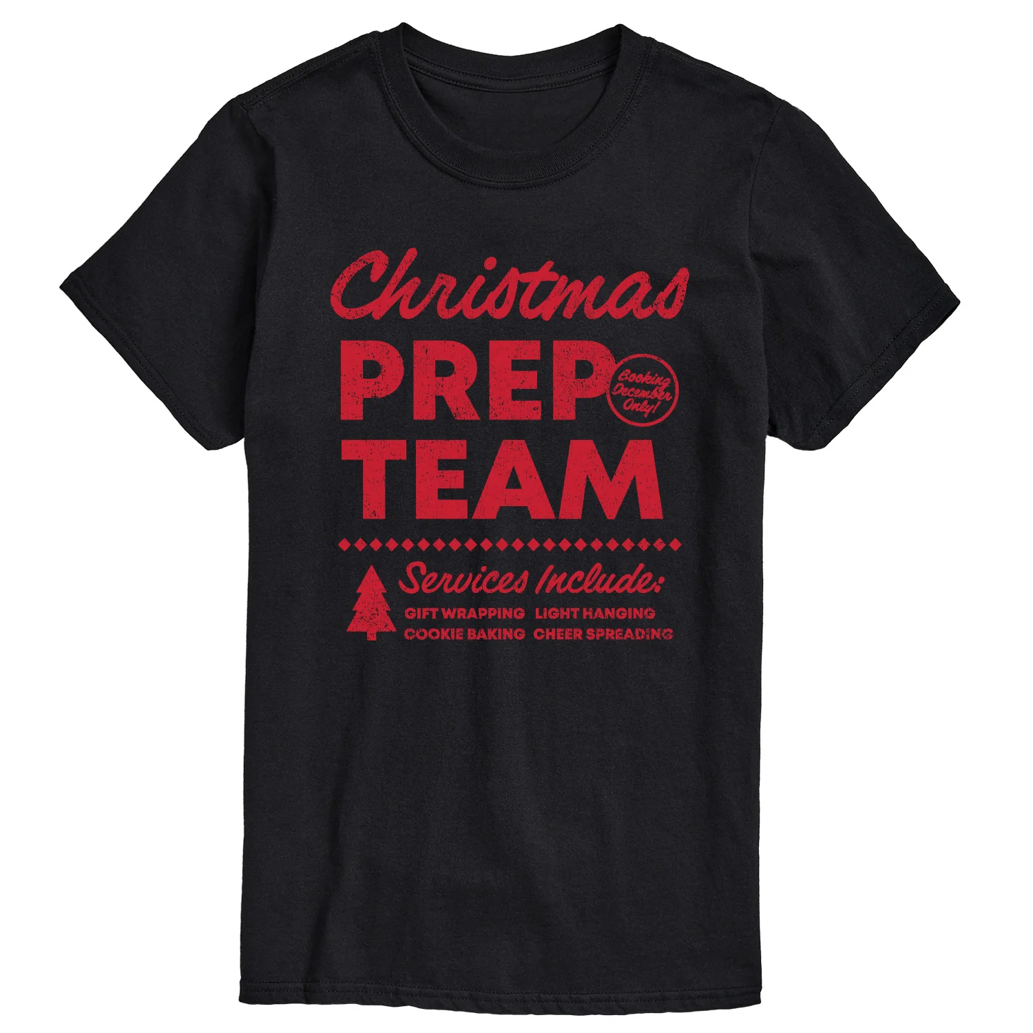 Instant Message - Christmas Prep Team - Men's Short Sleeve Graphic T-Shirt - Image 3