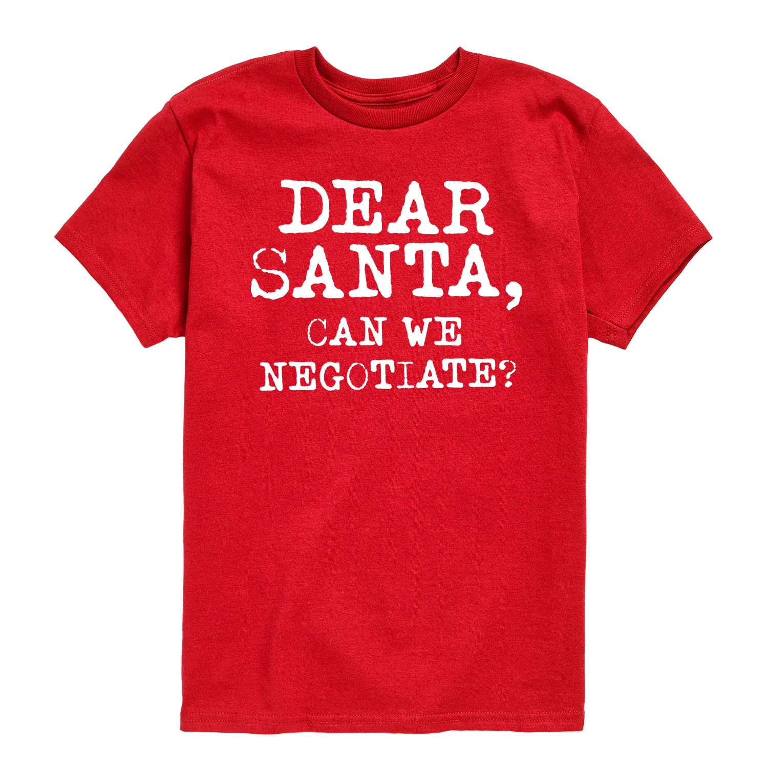 Instant Message - Dear Santa Can We Negotiate - Youth Short Sleeve Graphic T-shirt - Image 10