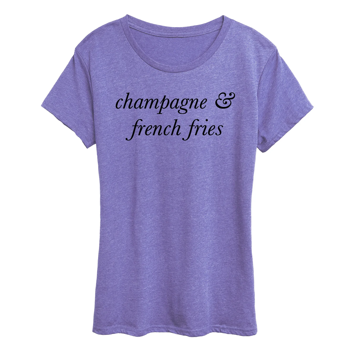 Instant Message - Champagne and French Fries - Women's Short Sleeve Graphic T-Shirt - Image 7