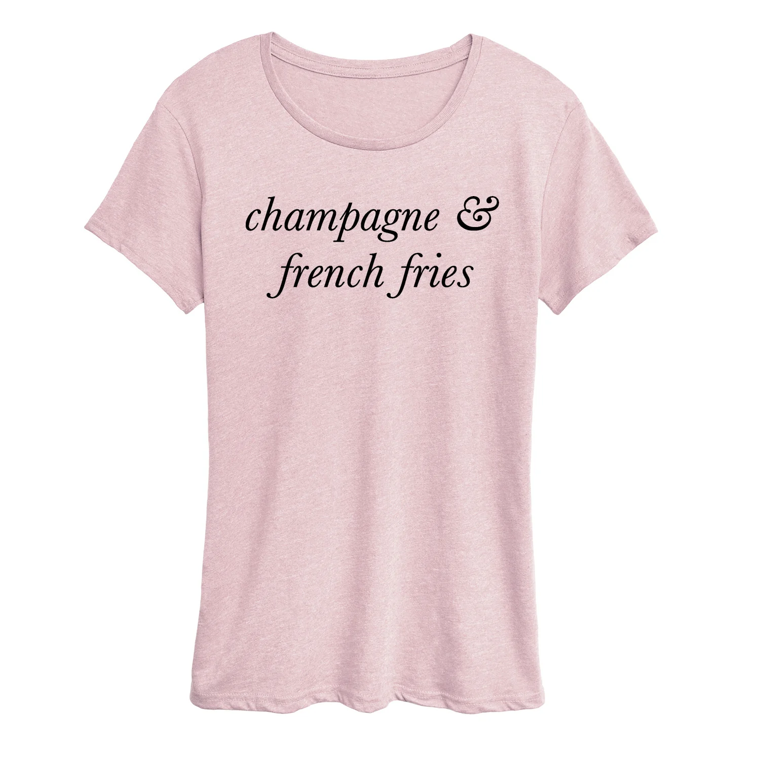 Instant Message - Champagne and French Fries - Women's Short Sleeve Graphic T-Shirt - Image 8