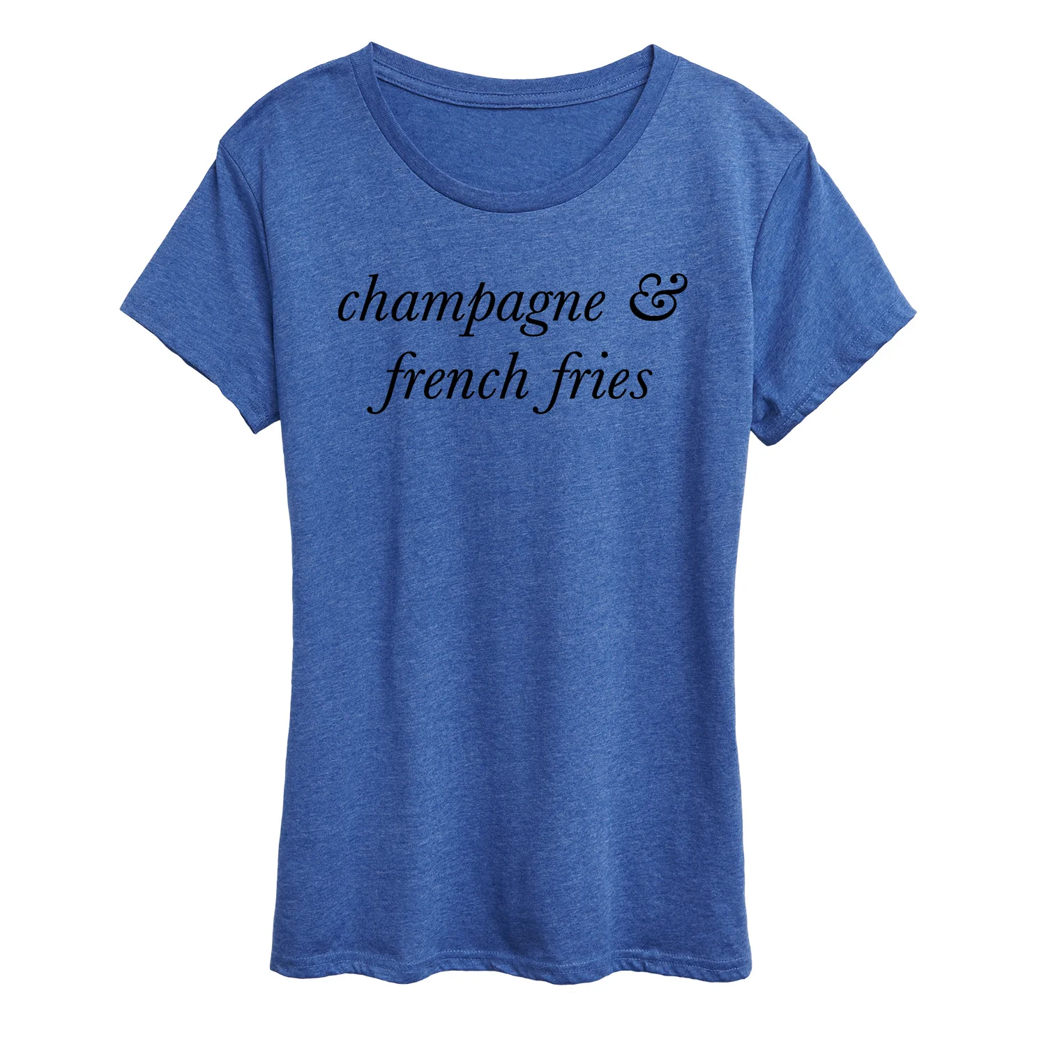 Instant Message - Champagne and French Fries - Women's Short Sleeve Graphic T-Shirt - Image 9