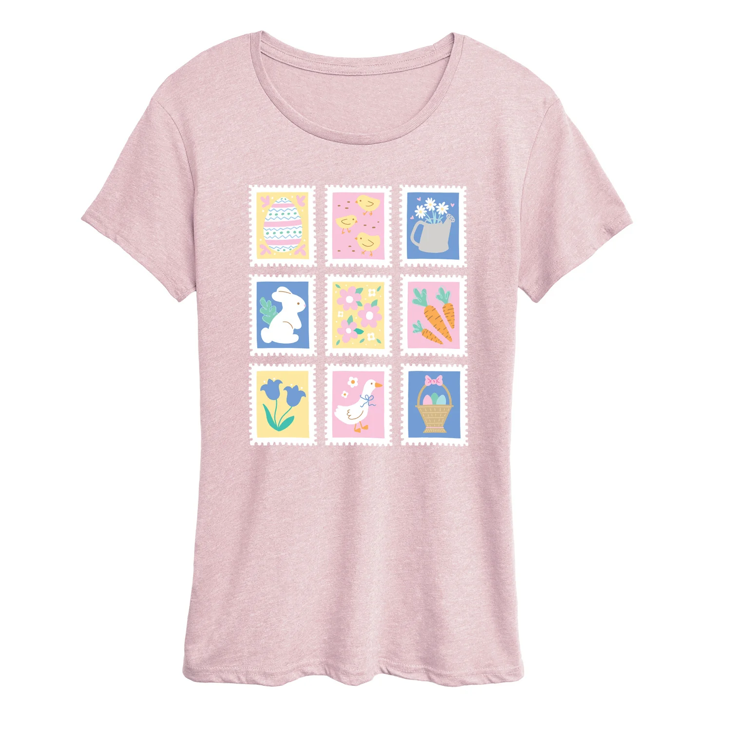 Instant Message - Easter Stamps - Women's Short Sleeve Graphic T-Shirt - Image 8