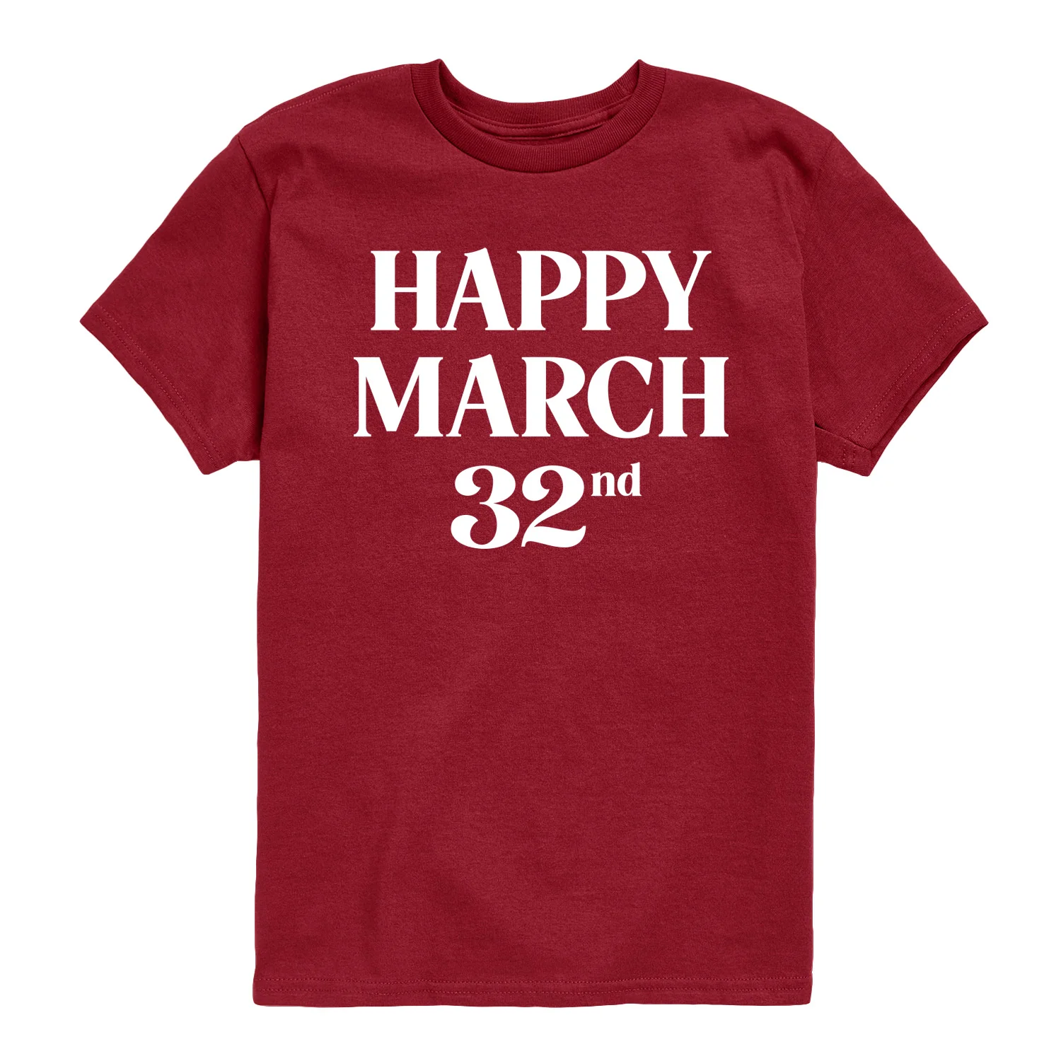 Instant Message - Happy March 32nd - Youth Boys Short Sleeve Graphic T-Shirt - Image 3