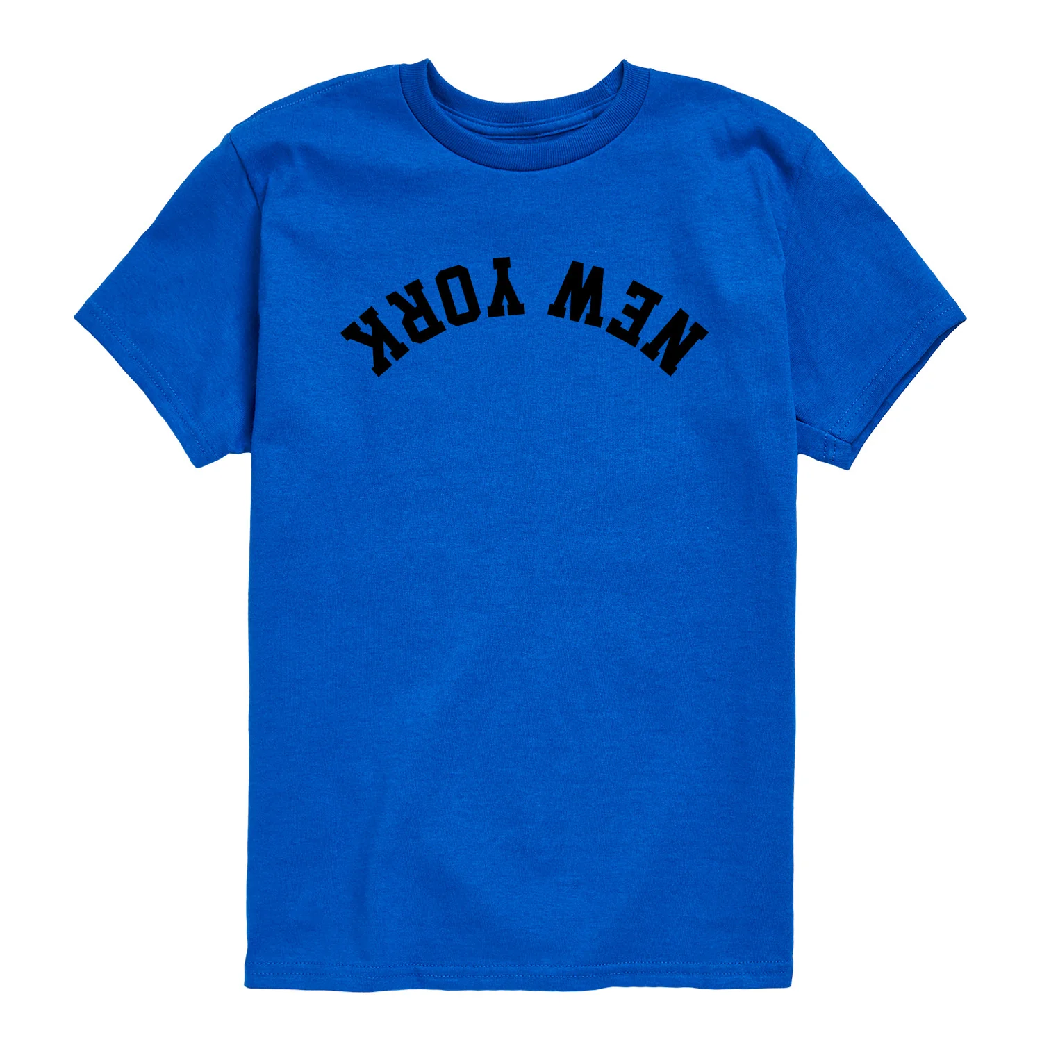 Instant Message - New York Black Upside Down - Youth Boys Short Sleeve Graphic T-Shirt - Image 10