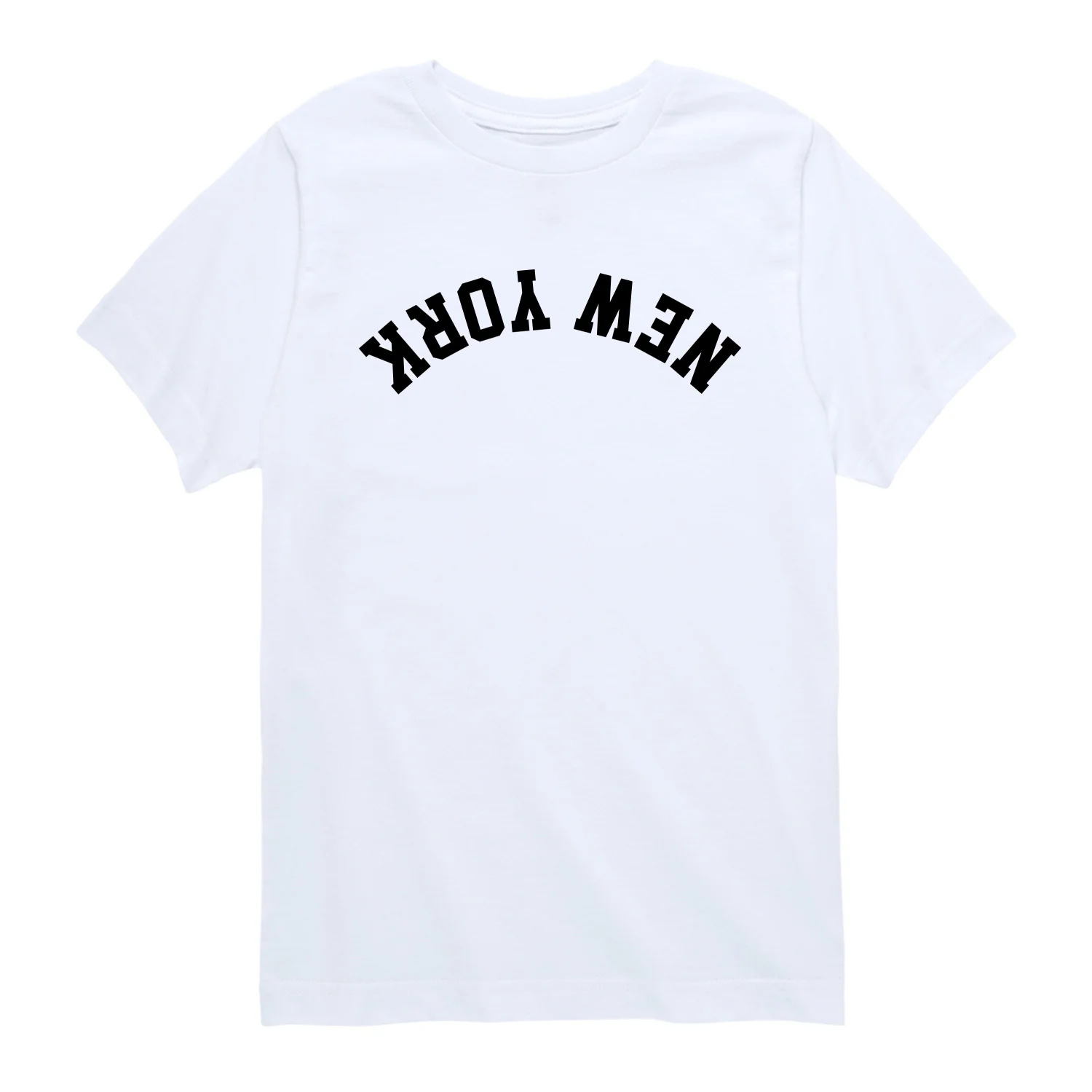 Instant Message - New York Black Upside Down - Youth Boys Short Sleeve Graphic T-Shirt - Image 11