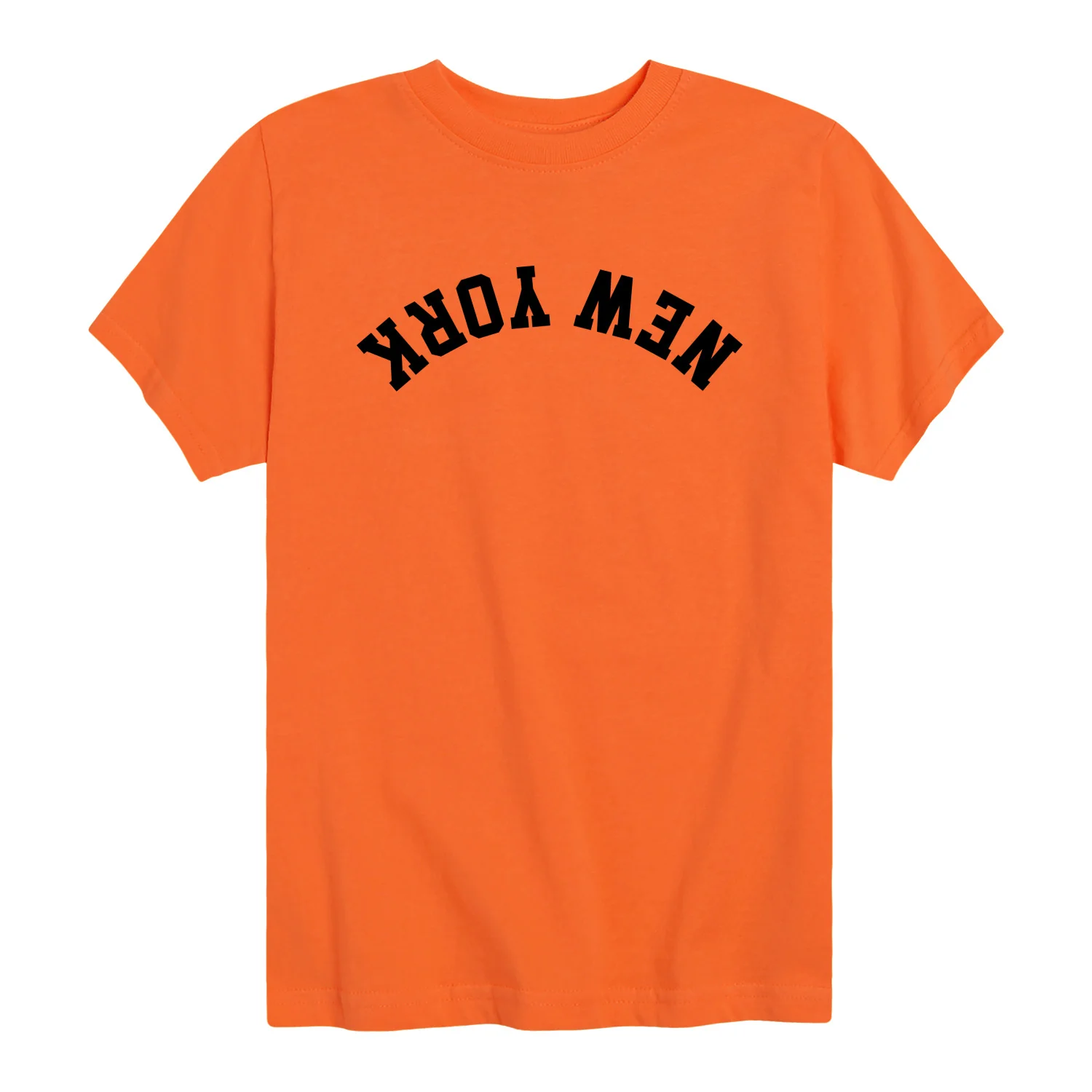 Instant Message - New York Black Upside Down - Youth Boys Short Sleeve Graphic T-Shirt - Image 8