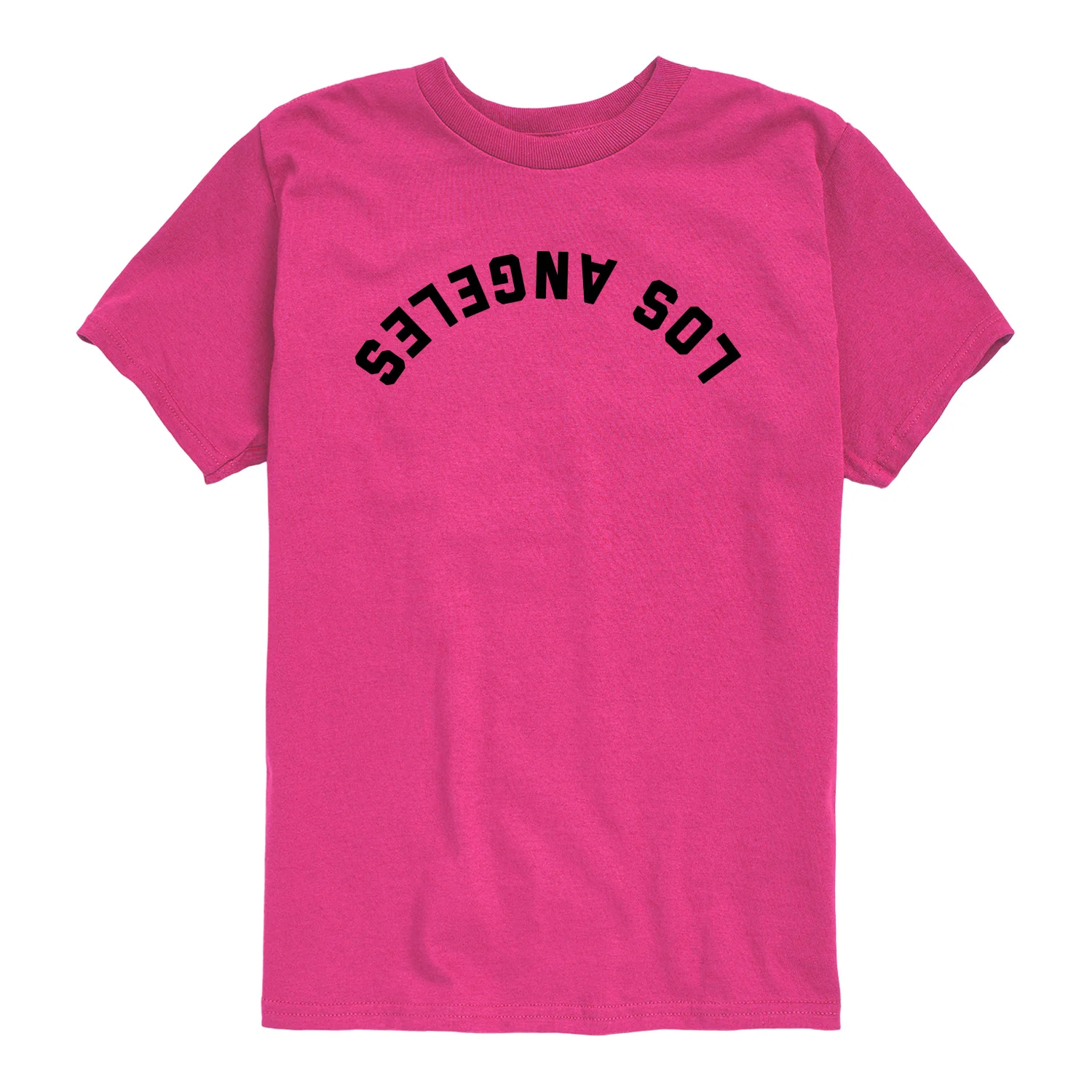 Instant Message - Los Angeles Black Upside Down - Youth Boys Short Sleeve Graphic T-Shirt - Image 7