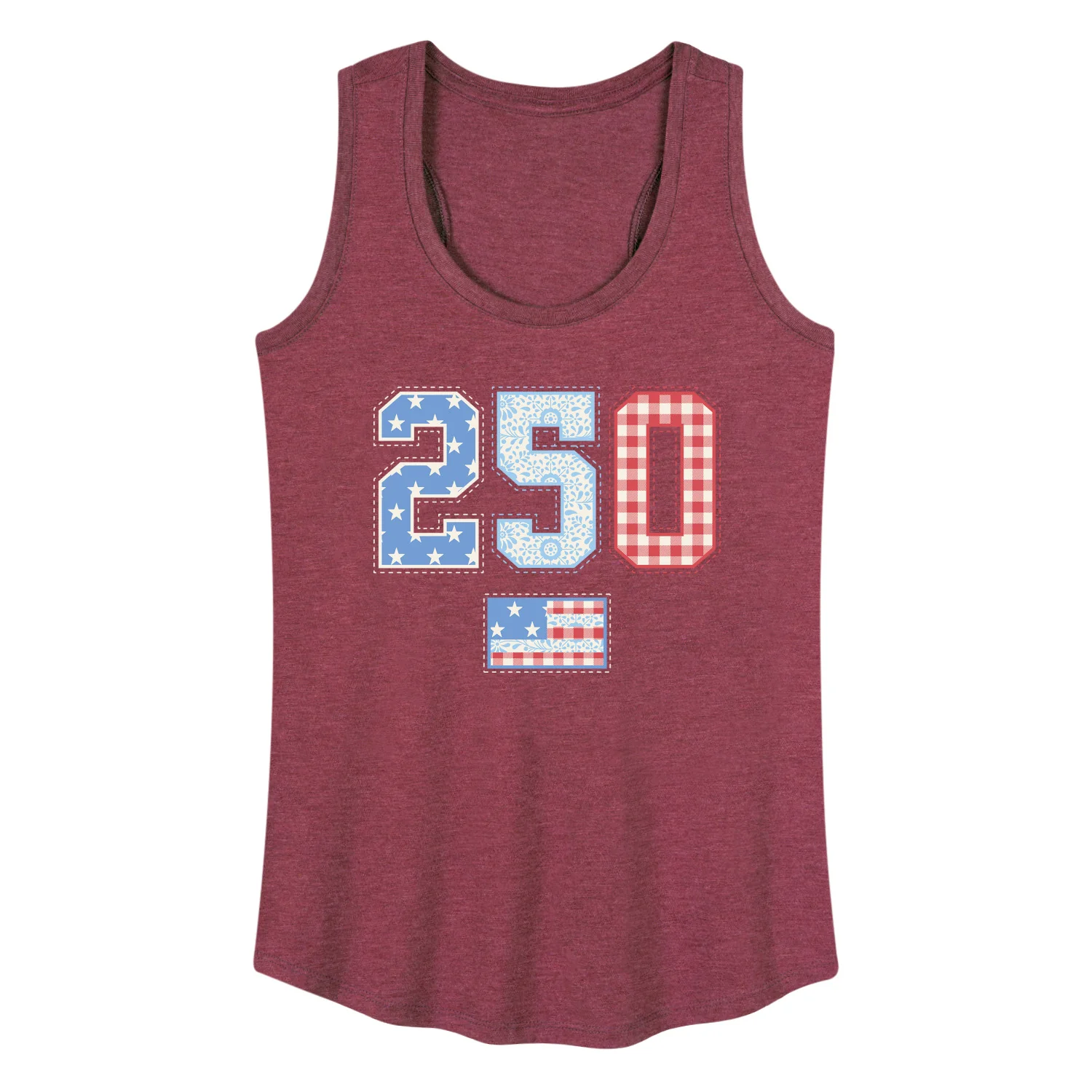Instant Message - 250 Americana Quilt - Women's Racerback Graphic Tank