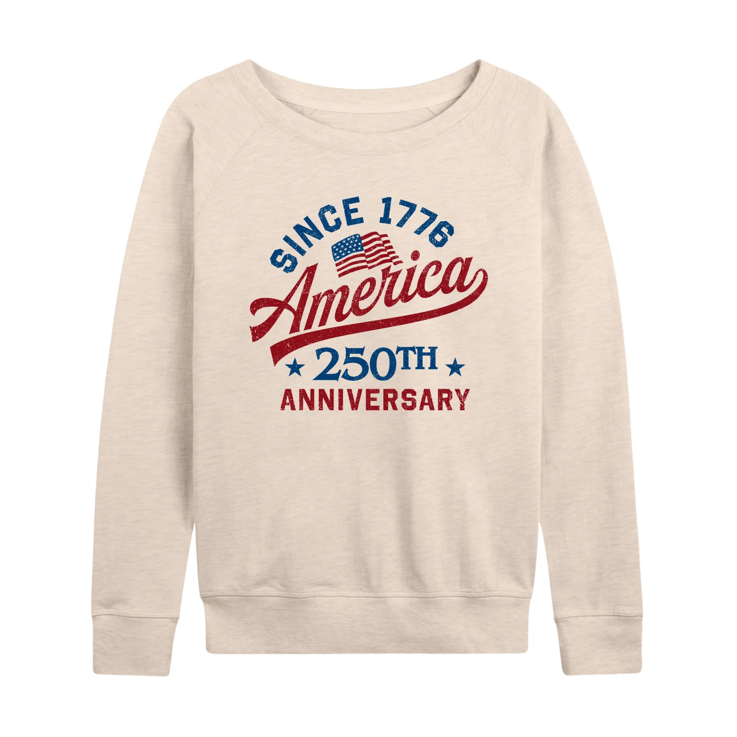 Instant Message - America 250 - Women's French Terry Long Sleeve Pullover