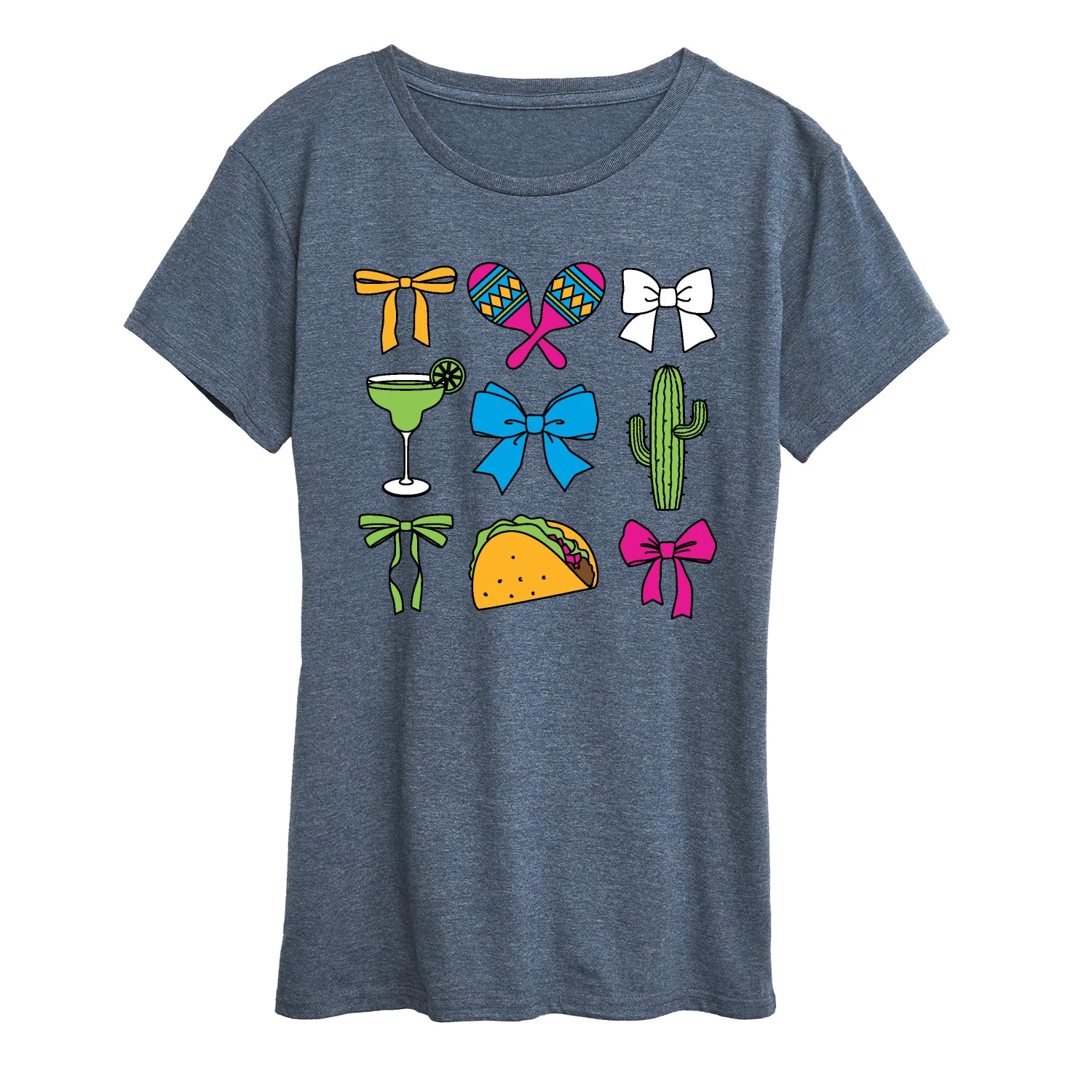 Instant Message - Cinco De Mayo Bows - Women's Short Sleeve Graphic T-Shirt - Image 4