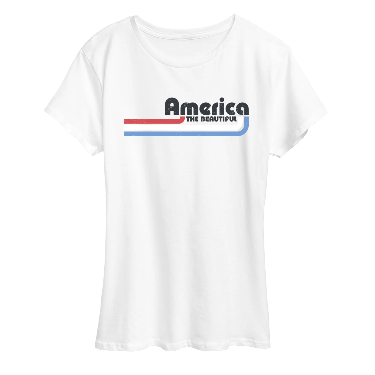 Instant Message - America Lines - Women's Short Sleeve Graphic T-Shirt