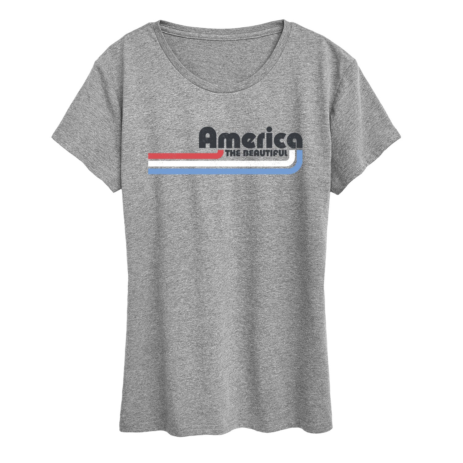 Instant Message - America Lines - Women's Short Sleeve Graphic T-Shirt - Image 3