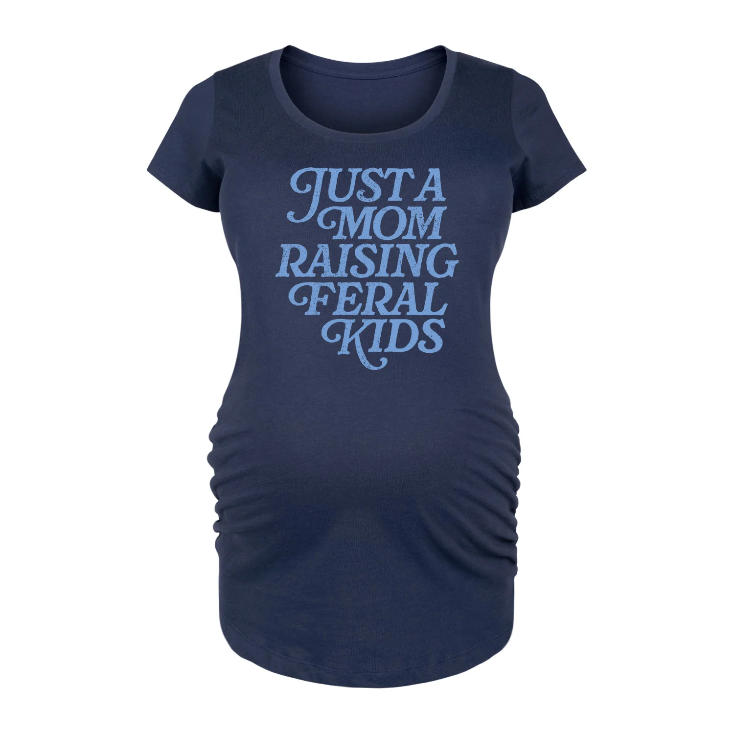 Instant Message - Mom Raising Feral Kids - Women's Maternity Scoop Neck Graphic T-Shirt
