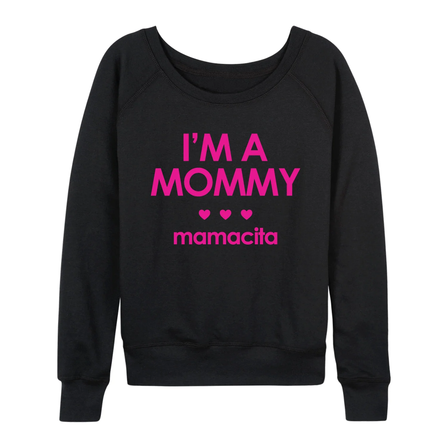 Instant Message - Mommy Mamacita - Women's French Terry Long Sleeve Pullover - Image 2