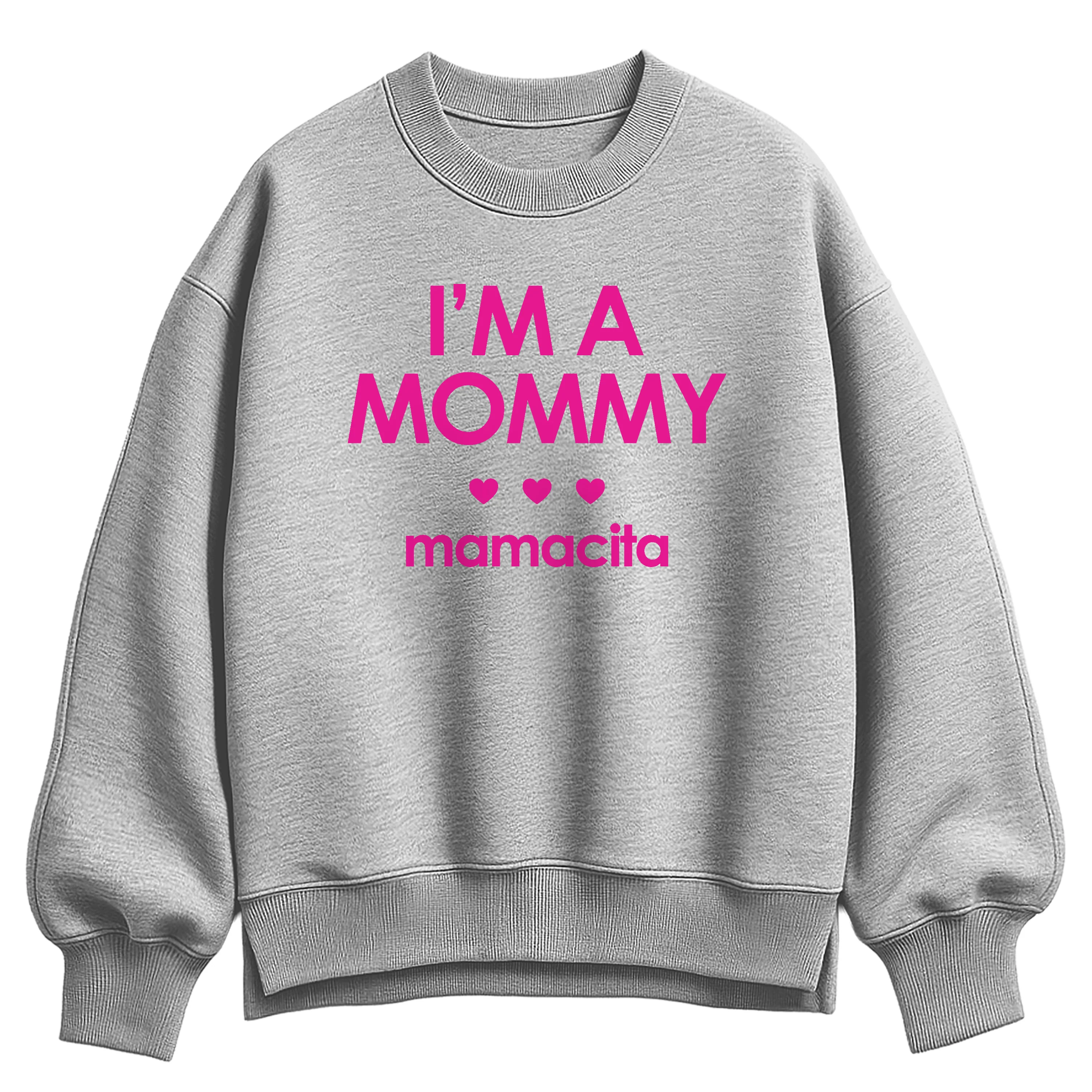 Instant Message - Mommy Mamacita - Women's Oversized Fleece Crew Sweatshirt