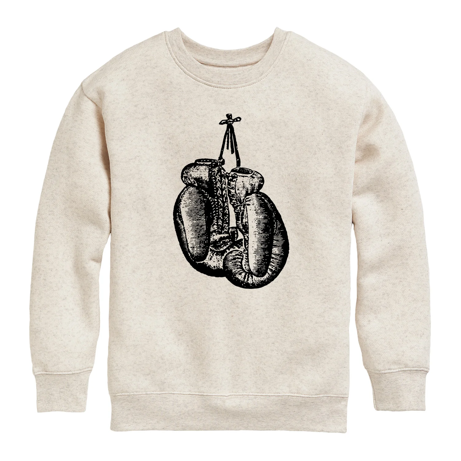 Instant Message - Boxing Gloves - Youth Crew Fleece Sweatshirt - Image 2