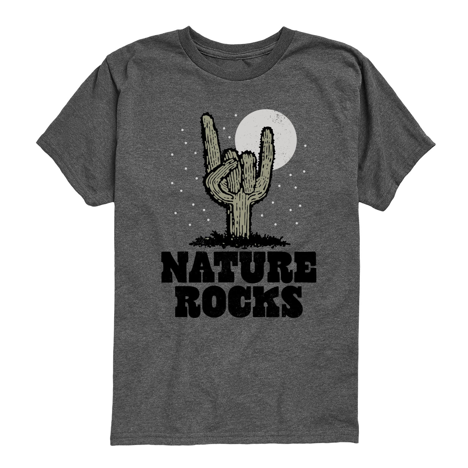 Instant Message - Nature Rocks - Youth Short Sleeve Graphic T-Shirt - Image 3