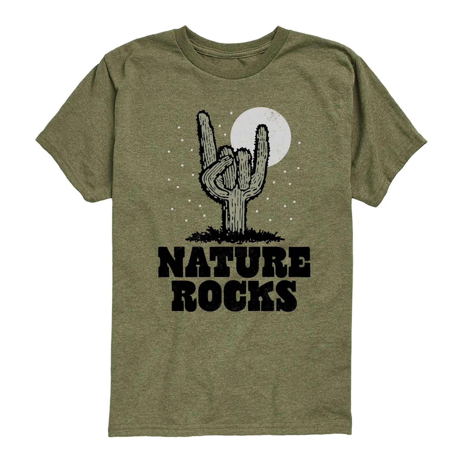 Instant Message - Nature Rocks - Youth Short Sleeve Graphic T-Shirt - Image 4
