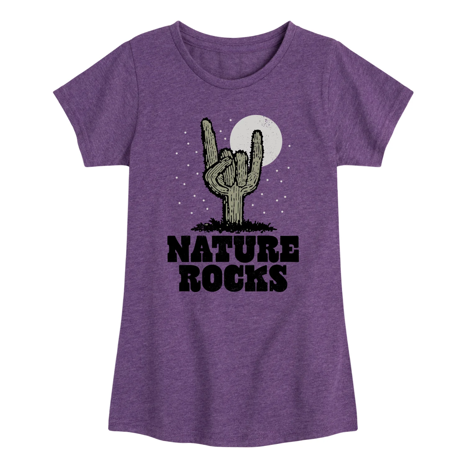 Instant Message - Nature Rocks - Youth Girls Short Sleeve T-Shirt - Image 2