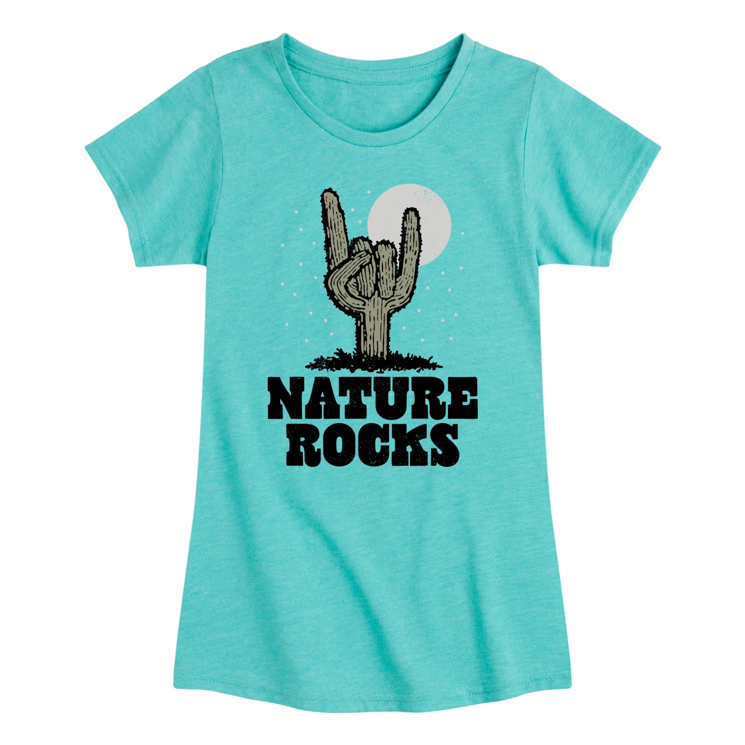 Instant Message - Nature Rocks - Youth Girls Short Sleeve T-Shirt - Image 3