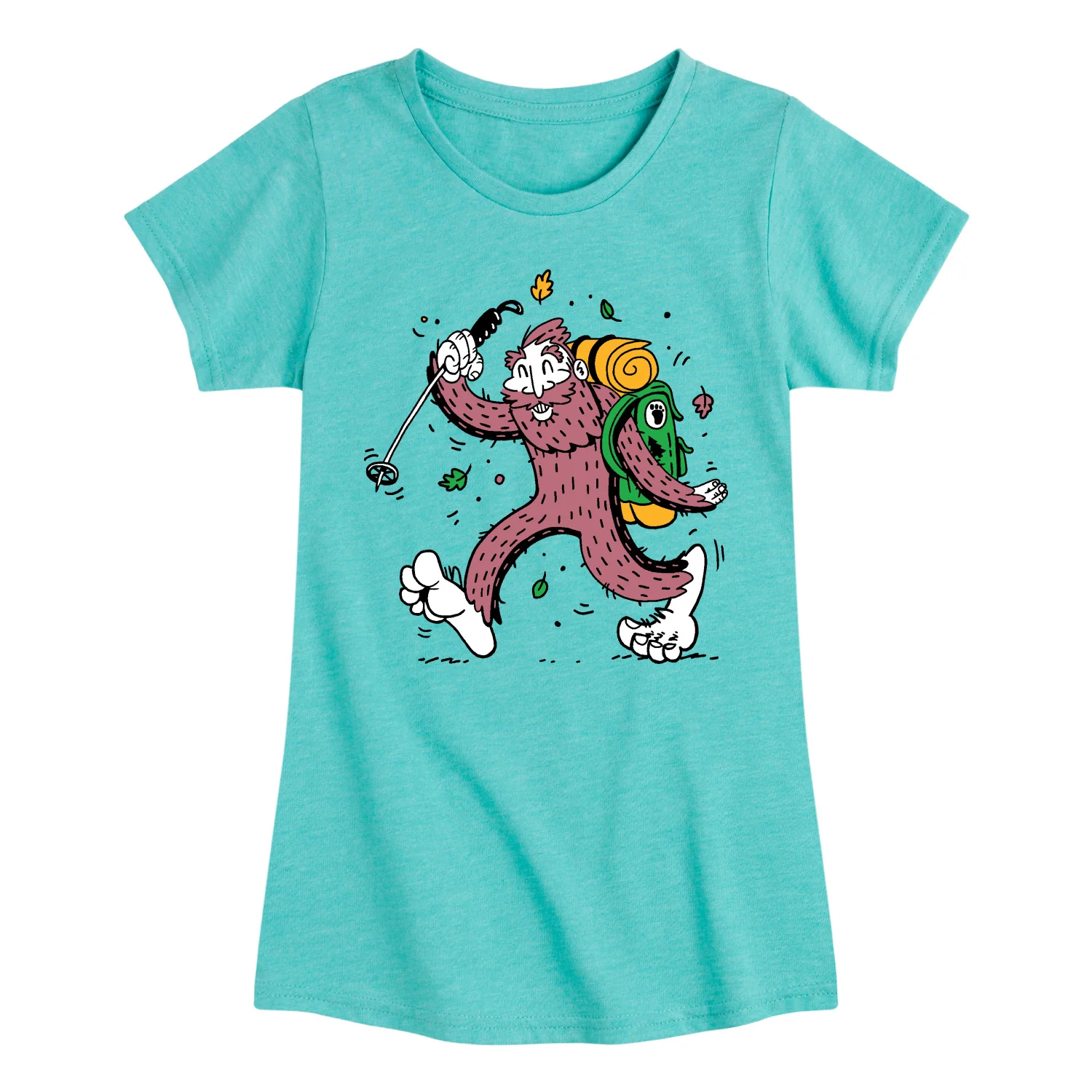 Instant Message - Sasquatch Hike - Youth Girls Short Sleeve T-Shirt - Image 6