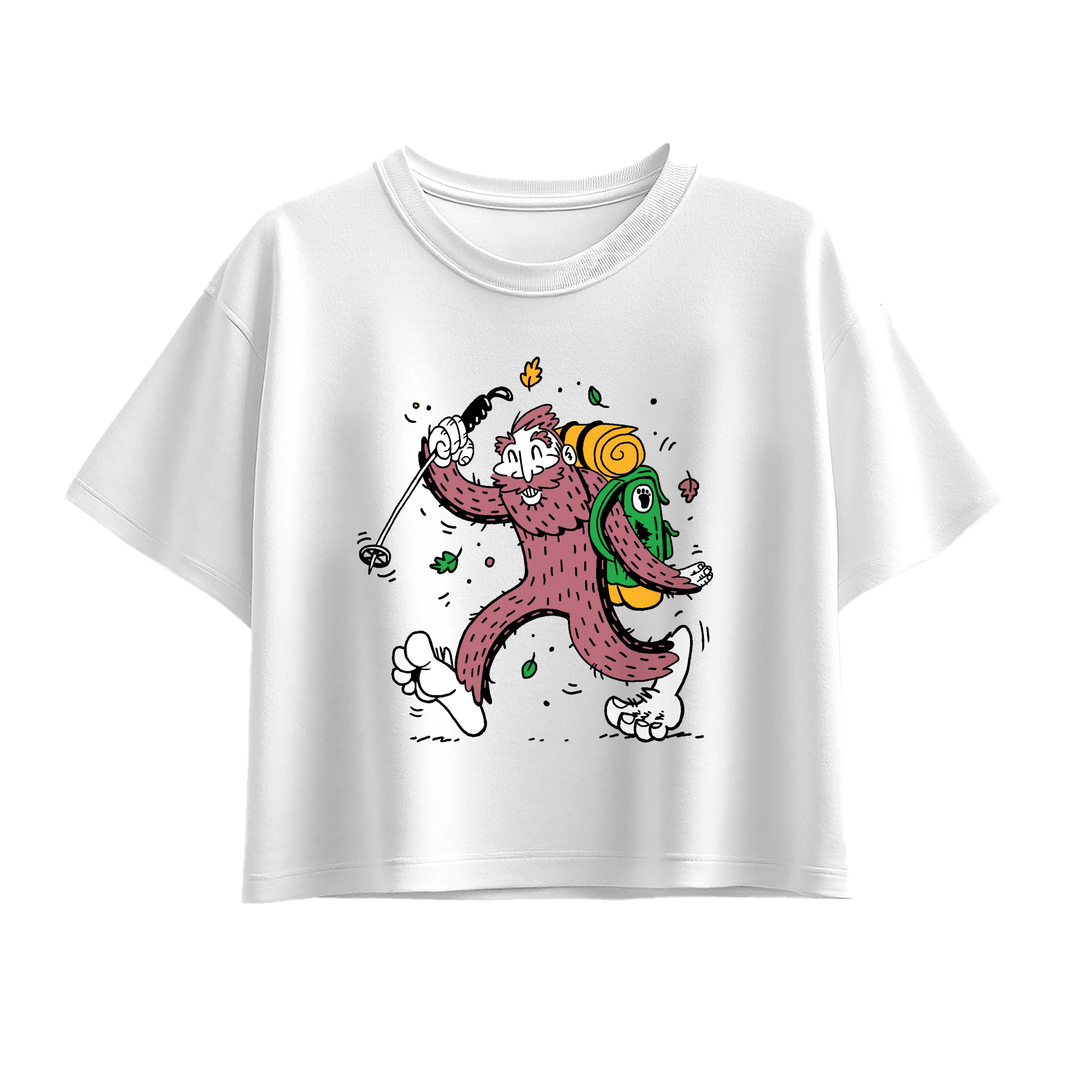 Instant Message - Sasquatch Hike - Youth Girl Short Sleeve Boxy Tee - Image 4